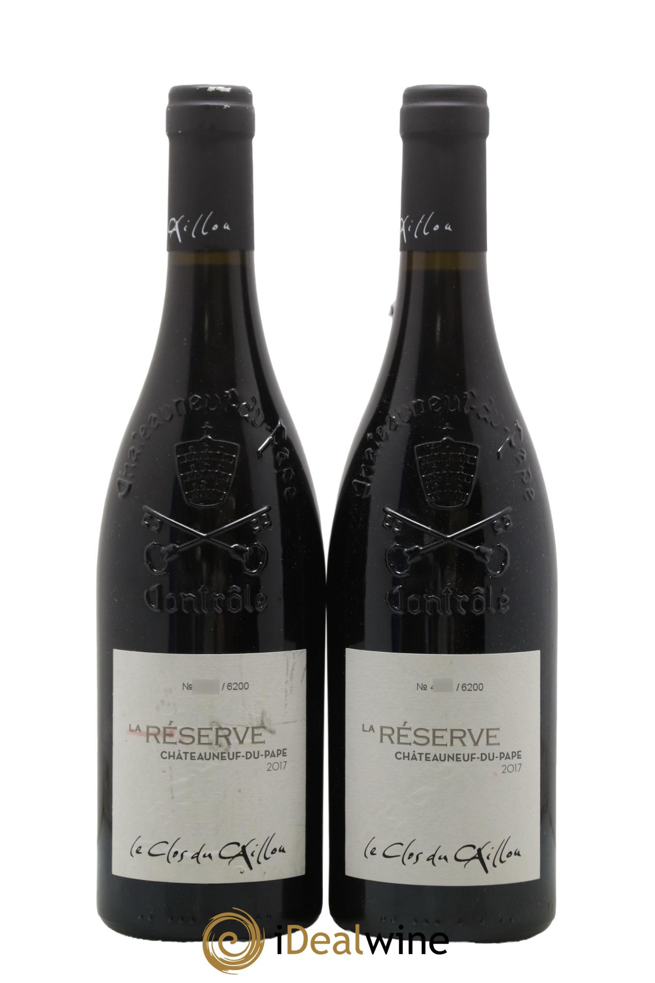 Châteauneuf-du-Pape Domaine Le Clos du Caillou Réserve Sylvie Vacheron 2017 - Lot of 2 bottles - 0