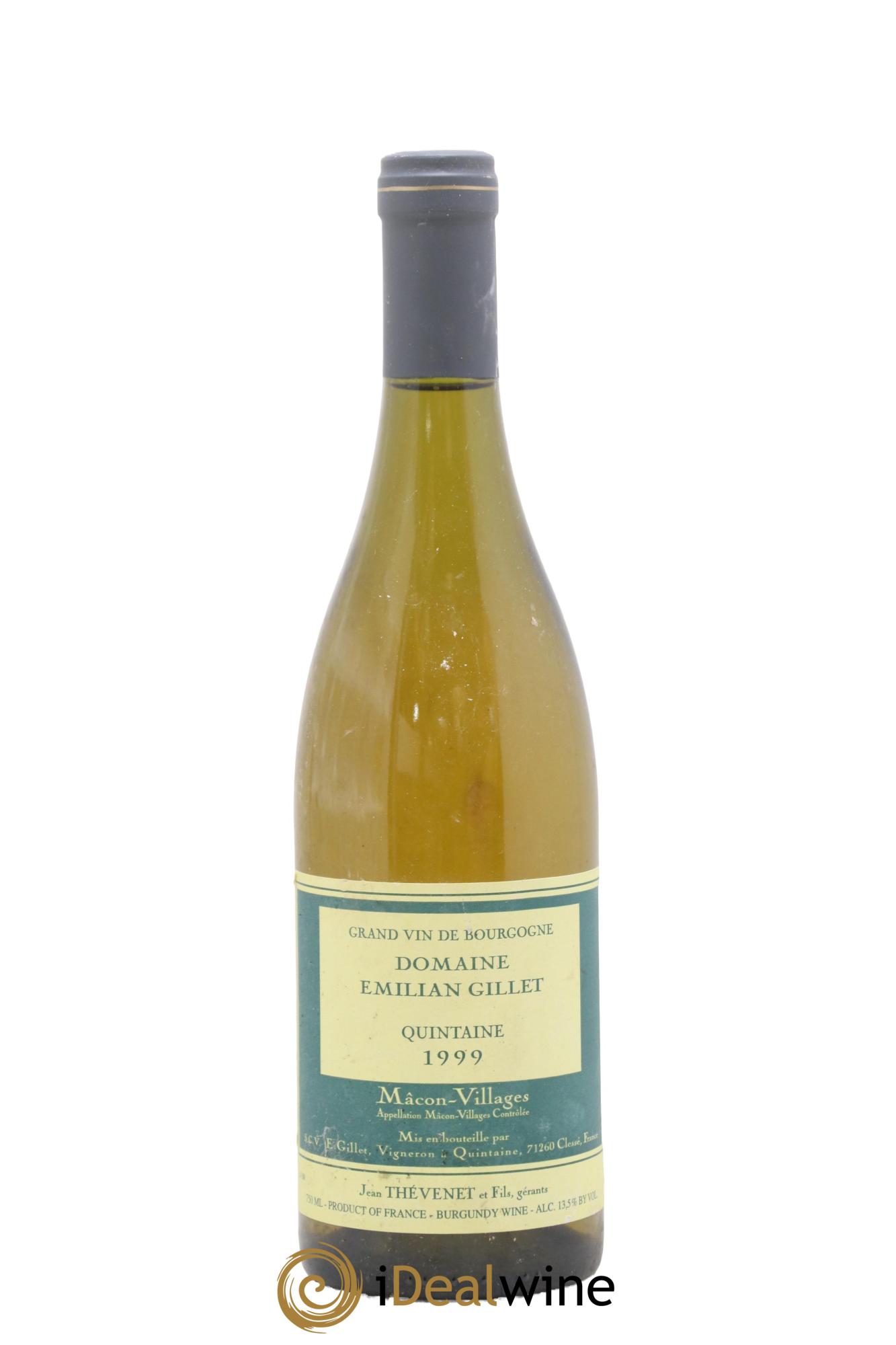 Mâcon-Villages Emilian Gillet Jean Thévenet 1999 - Lot de 1 bouteille - 0