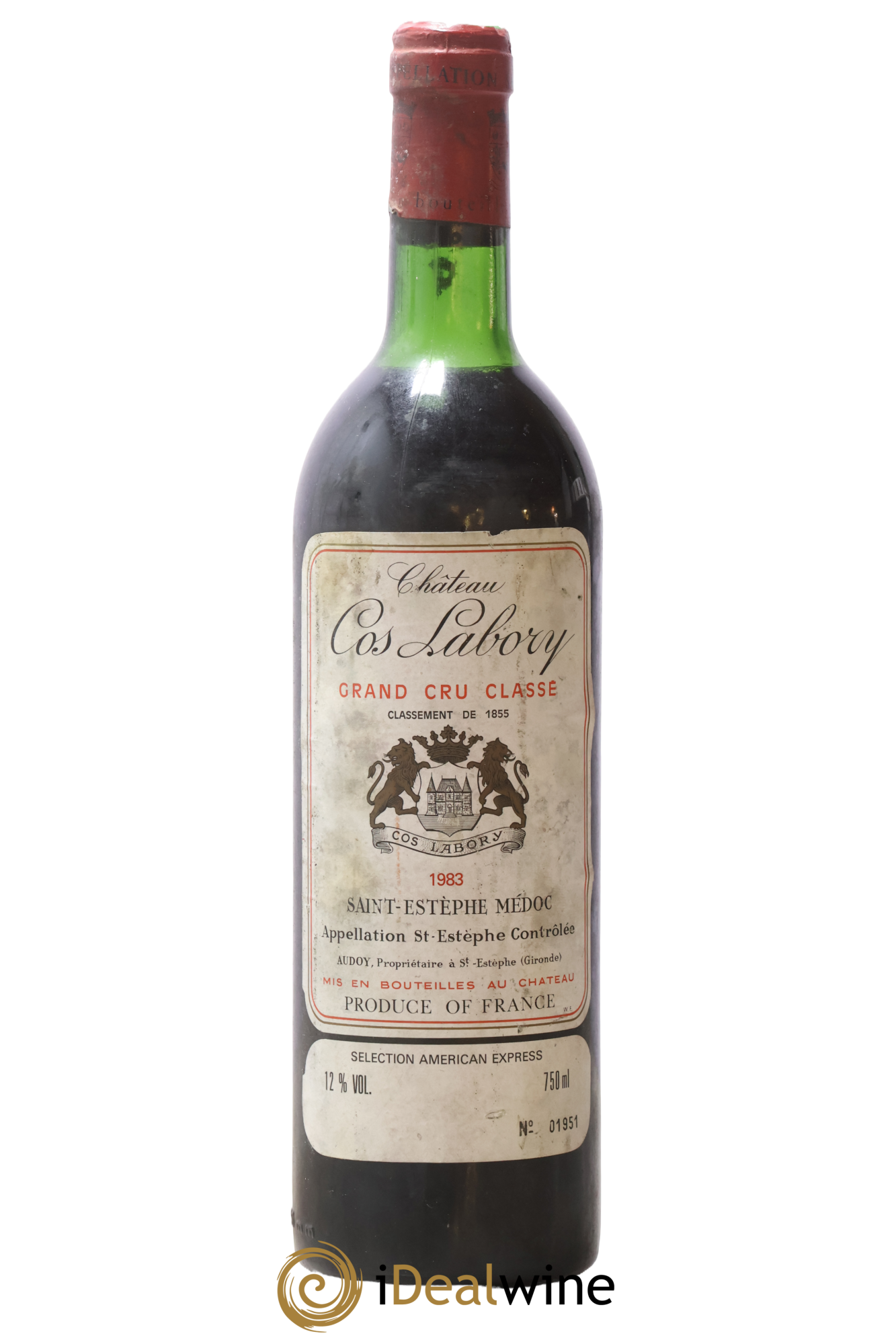 Château Cos Labory 5ème Grand Cru Classé 1983 - Lot of 1 bottle - 0
