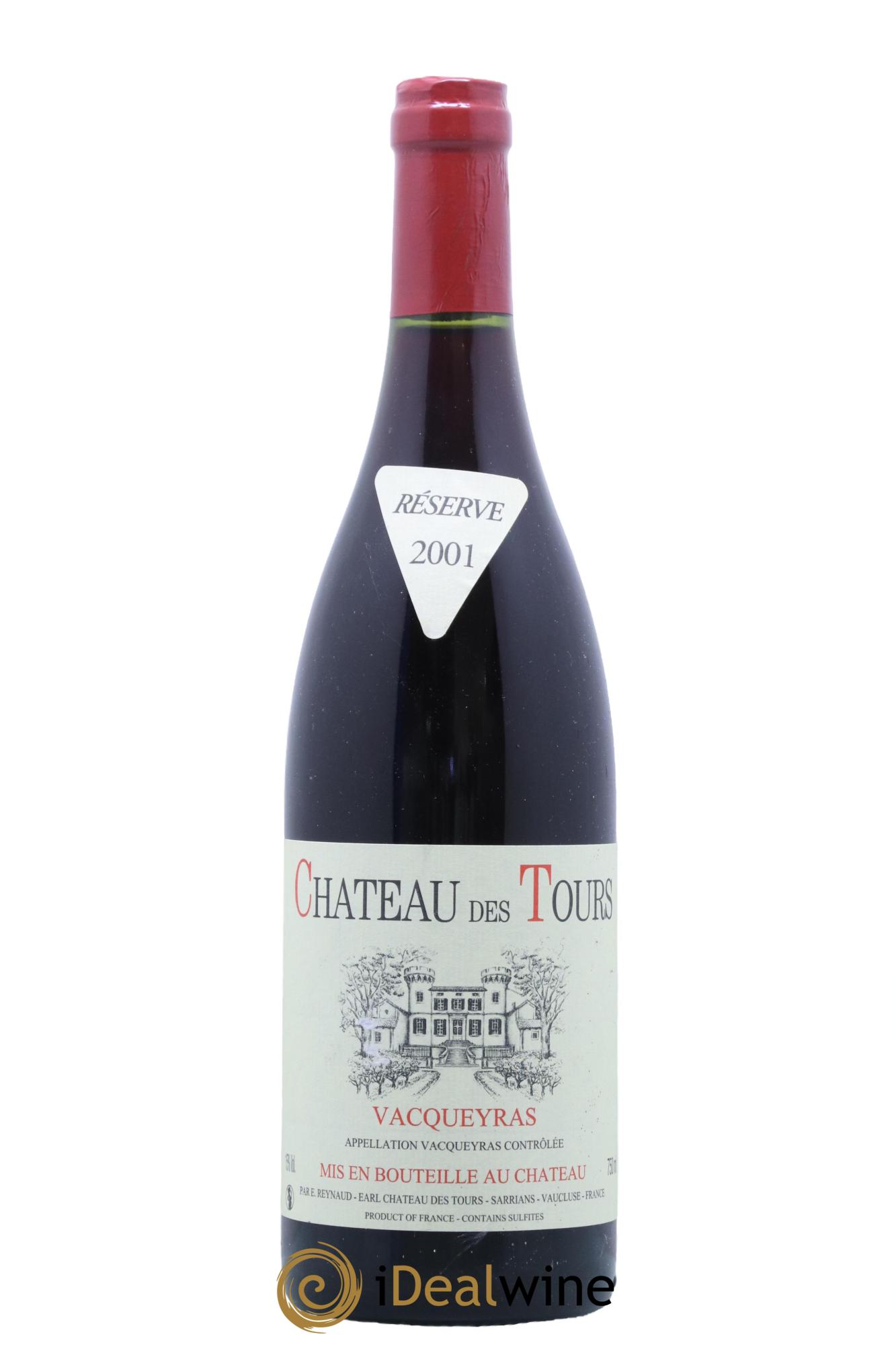 Vacqueyras Château des Tours Emmanuel Reynaud 2001 - Lot de 1 bouteille - 0