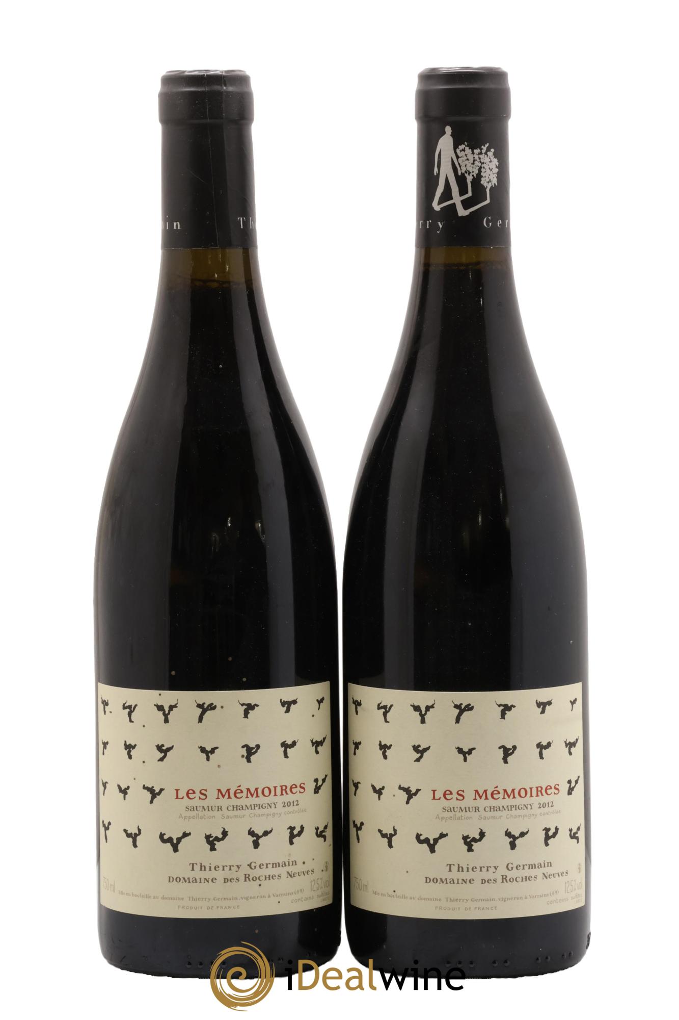 Saumur-Champigny Les Mémoires Domaine des Roches Neuves - Thierry Germain 2012 - Posten von 2 Flaschen - 0