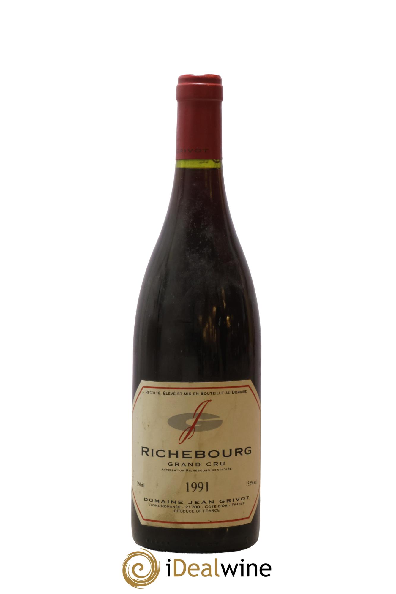 Richebourg Grand Cru Jean Grivot 1991 - Lot de 1 bouteille - 0