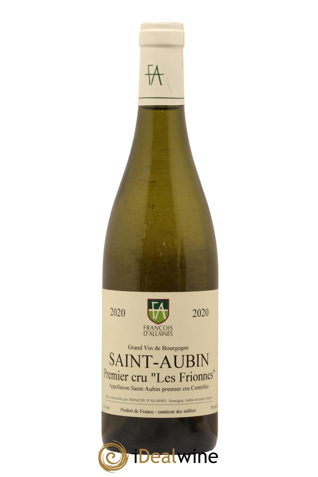 Saint-Aubin 1er Cru Les Frionnes Domaine Francois d Allaines 2020 - Lot de 1 bouteille - 0
