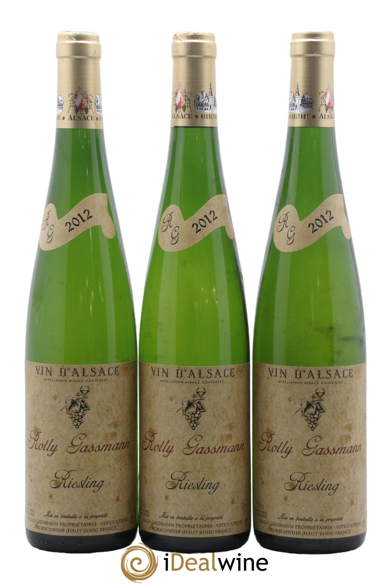 Alsace Riesling Rolly-Gassmann 2012 - Lotto di 3 bottiglie - 0