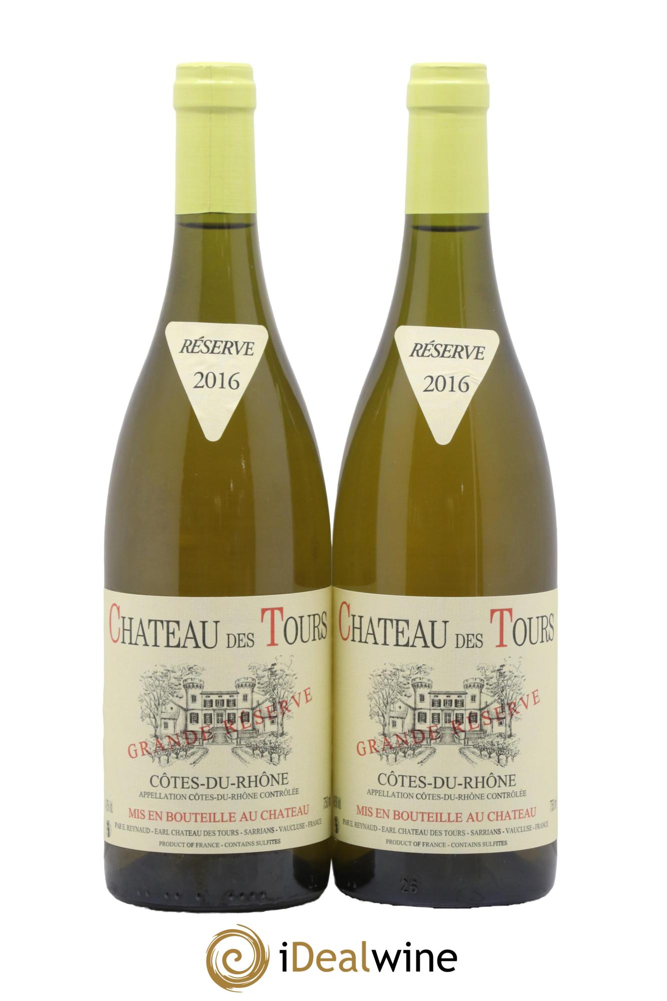 Côtes-du-Rhône Château des Tours Grande Réserve Emmanuel Reynaud 2016 - Posten von 2 Flaschen - 0