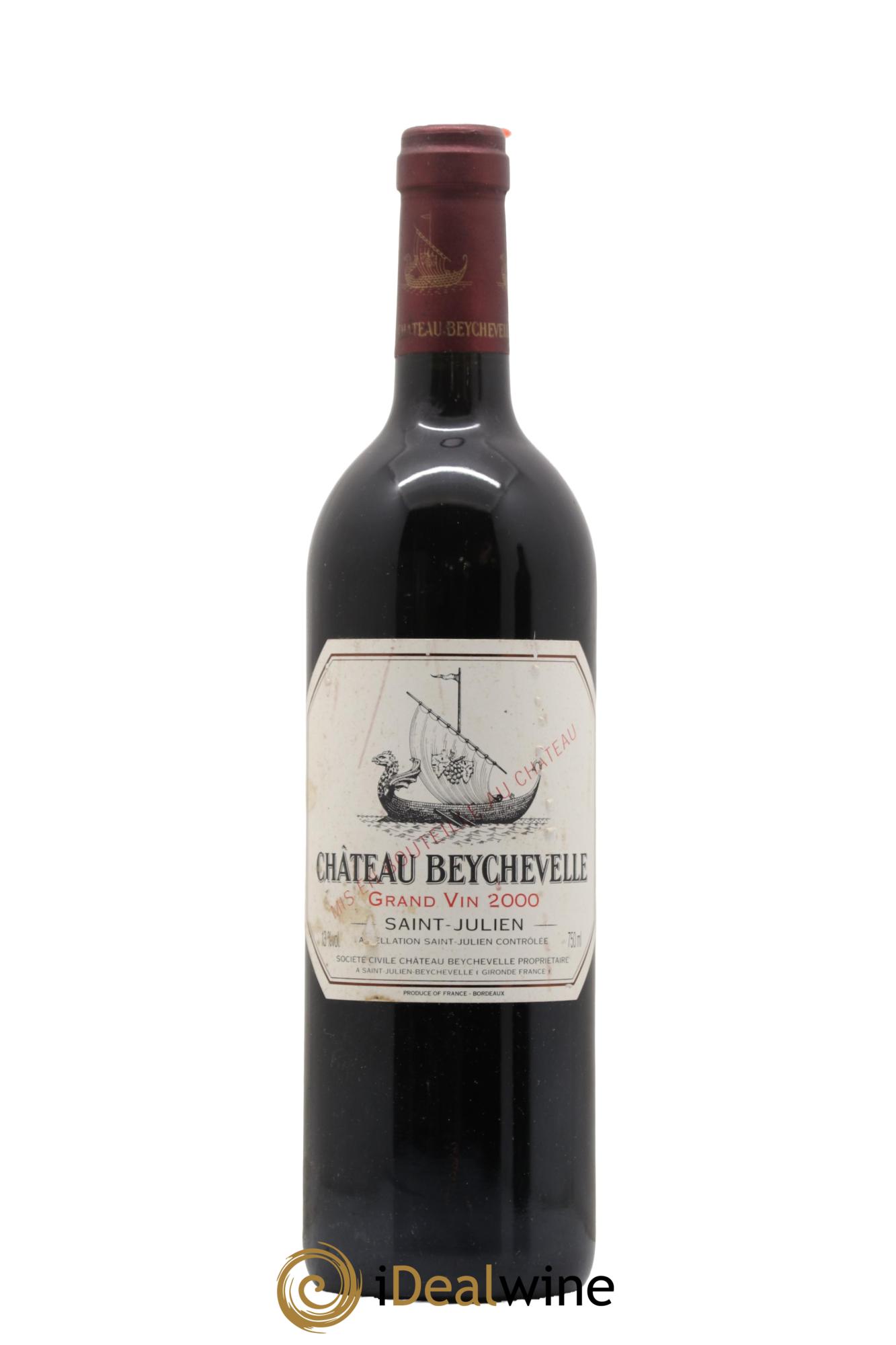 Château Beychevelle 4ème Grand Cru Classé 2000 - Lot de 1 bouteille - 0