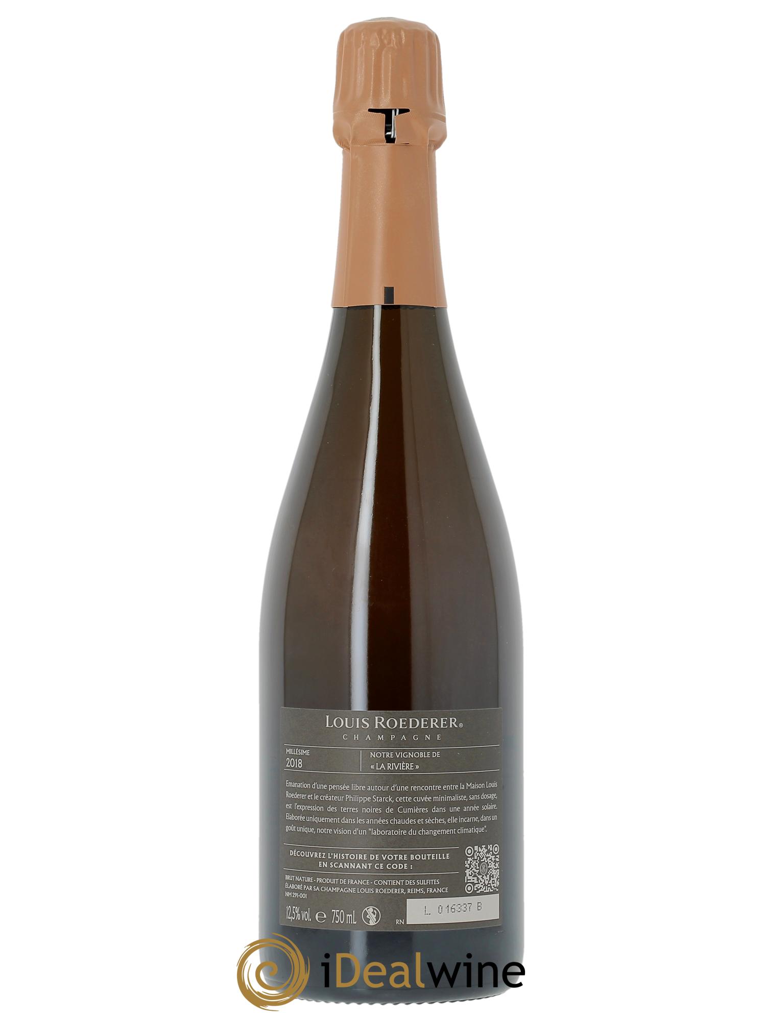 Brut Nature Edition limitée Starck Louis Roederer 2018 - Lot de 1 bouteille - 2