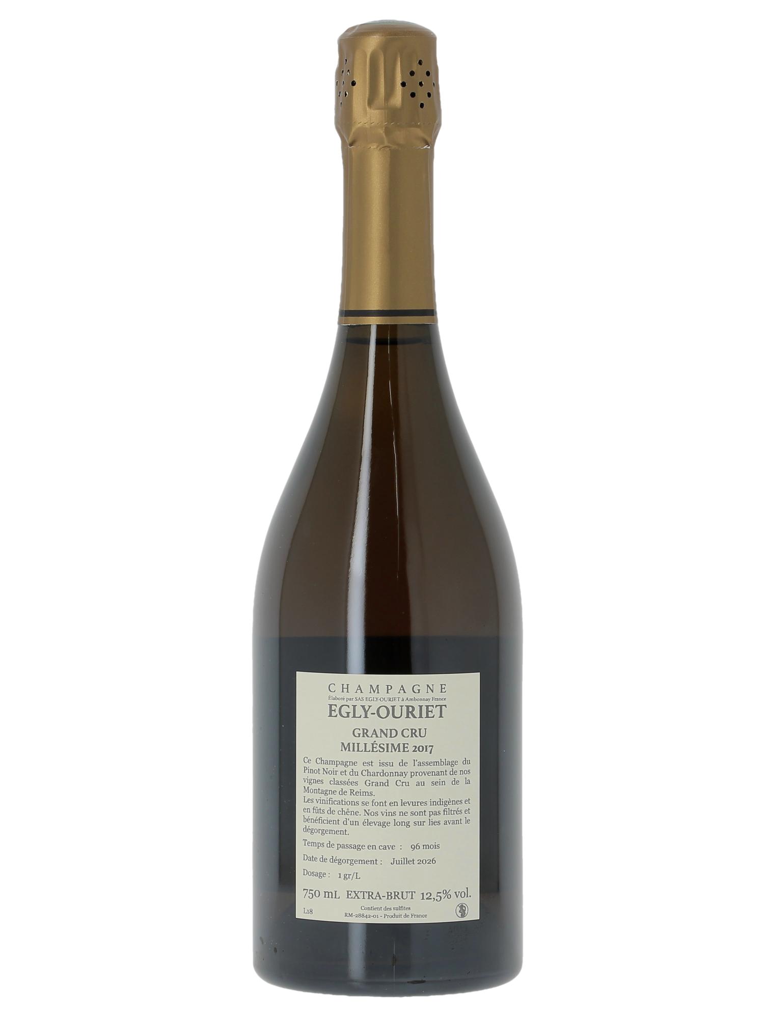Grand Cru Brut Millésimé Egly-Ouriet  2017 - Posten von 1 Flasche - 1