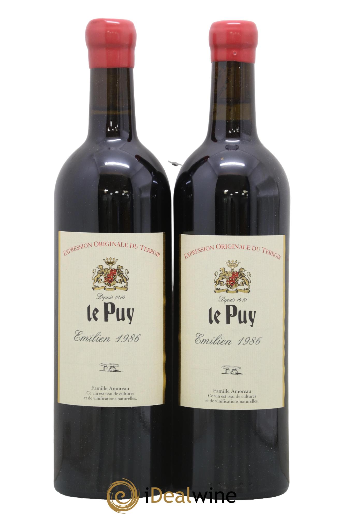 Le Puy - Cuvée Emilien  1986 - Lot of 2 bottles - 0