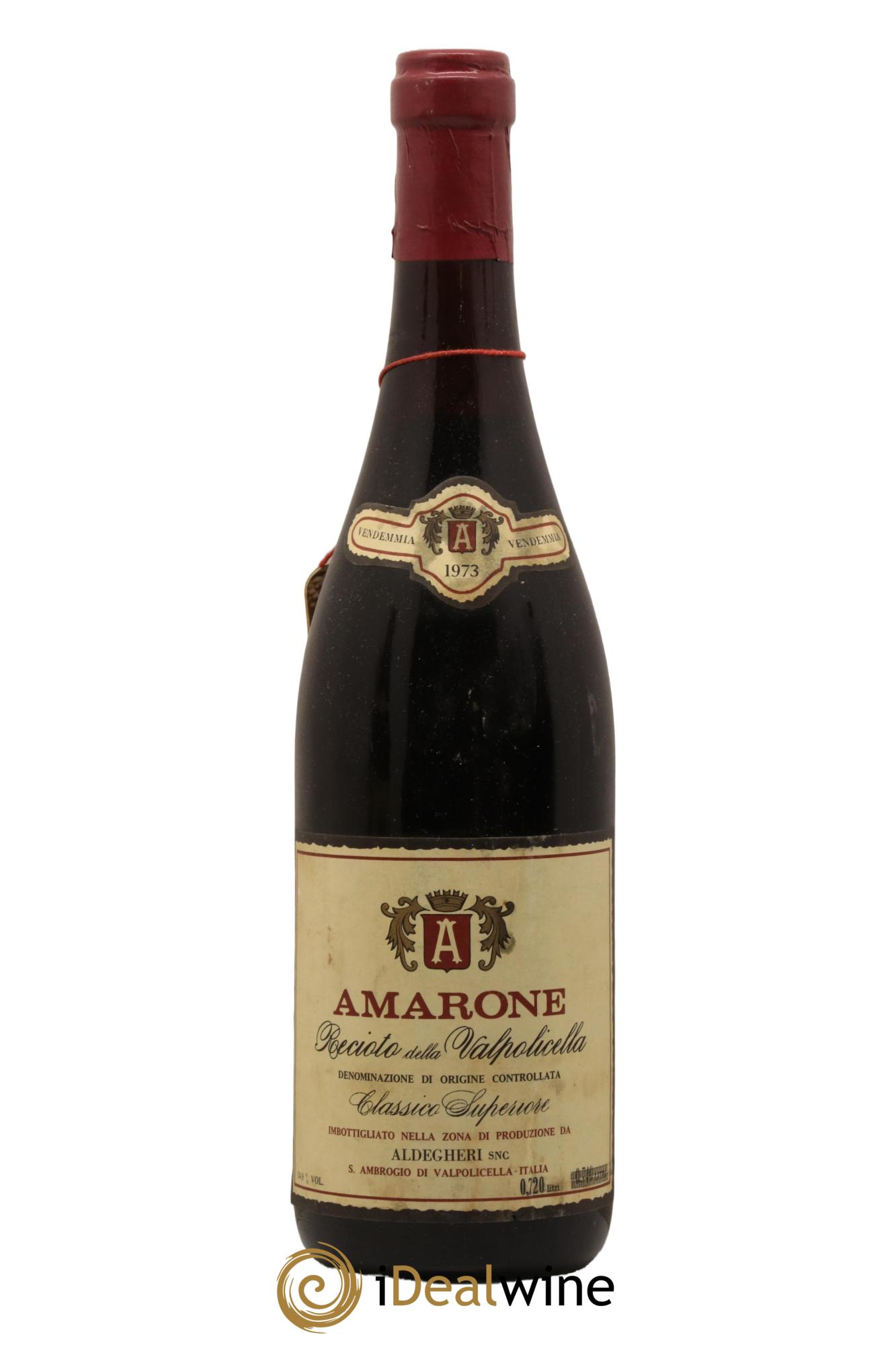 Amarone della Valpolicella DOC Recioto Aldegheri 1973 - Lot de 1 bouteille - 0
