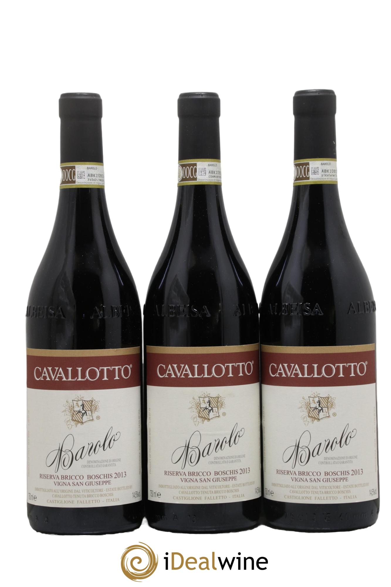Barolo DOCG Riserva Bricco Boschis Vigna San Giuseppe Cavallotto 2013 - Lotto di 3 bottiglie - 0