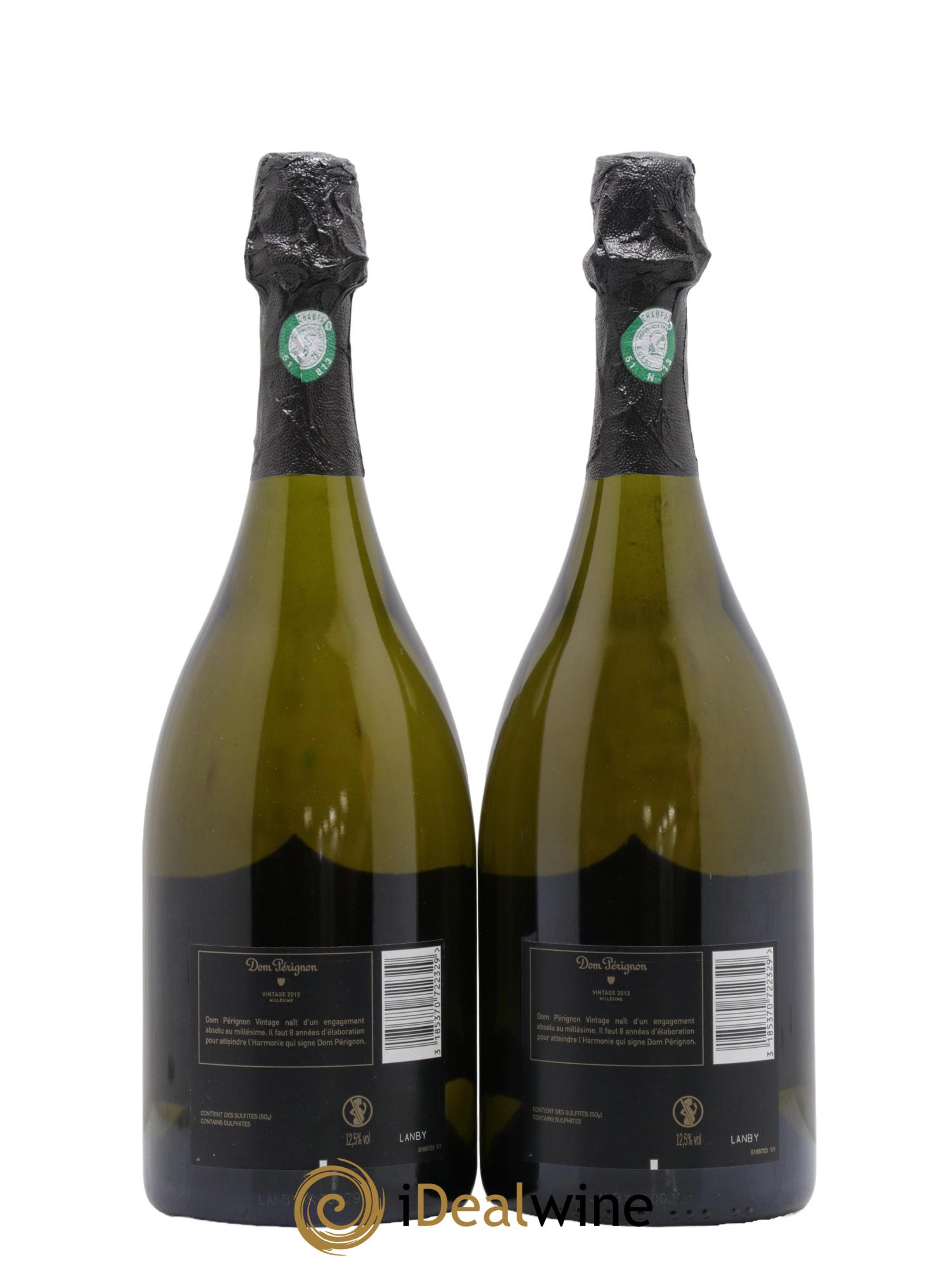 Brut Dom Pérignon 2012 - Lot de 2 bouteilles - 1