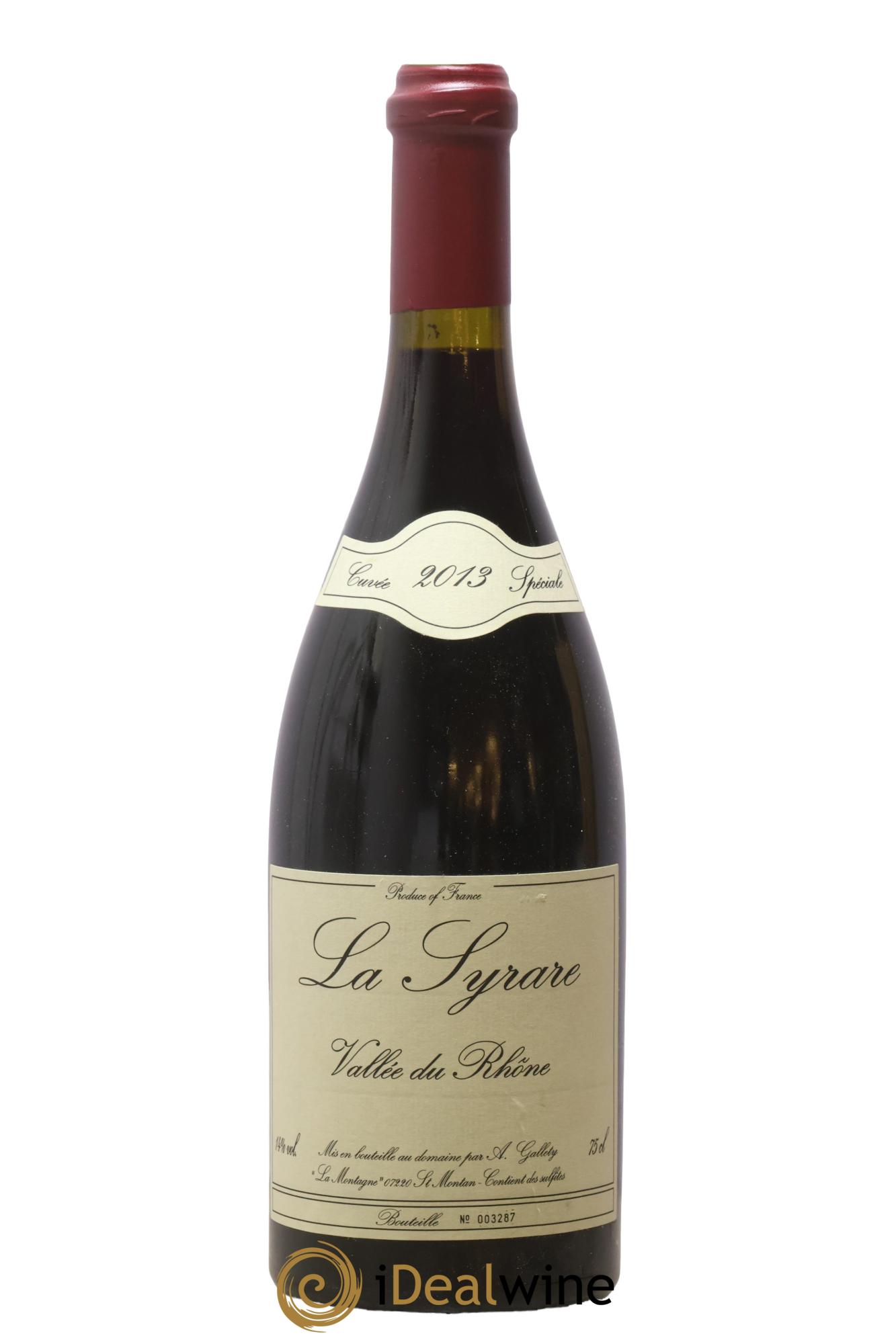 Côtes du Vivarais La Syrare Gallety (Domaine) 2013 - Lotto di 1 bottiglia - 0