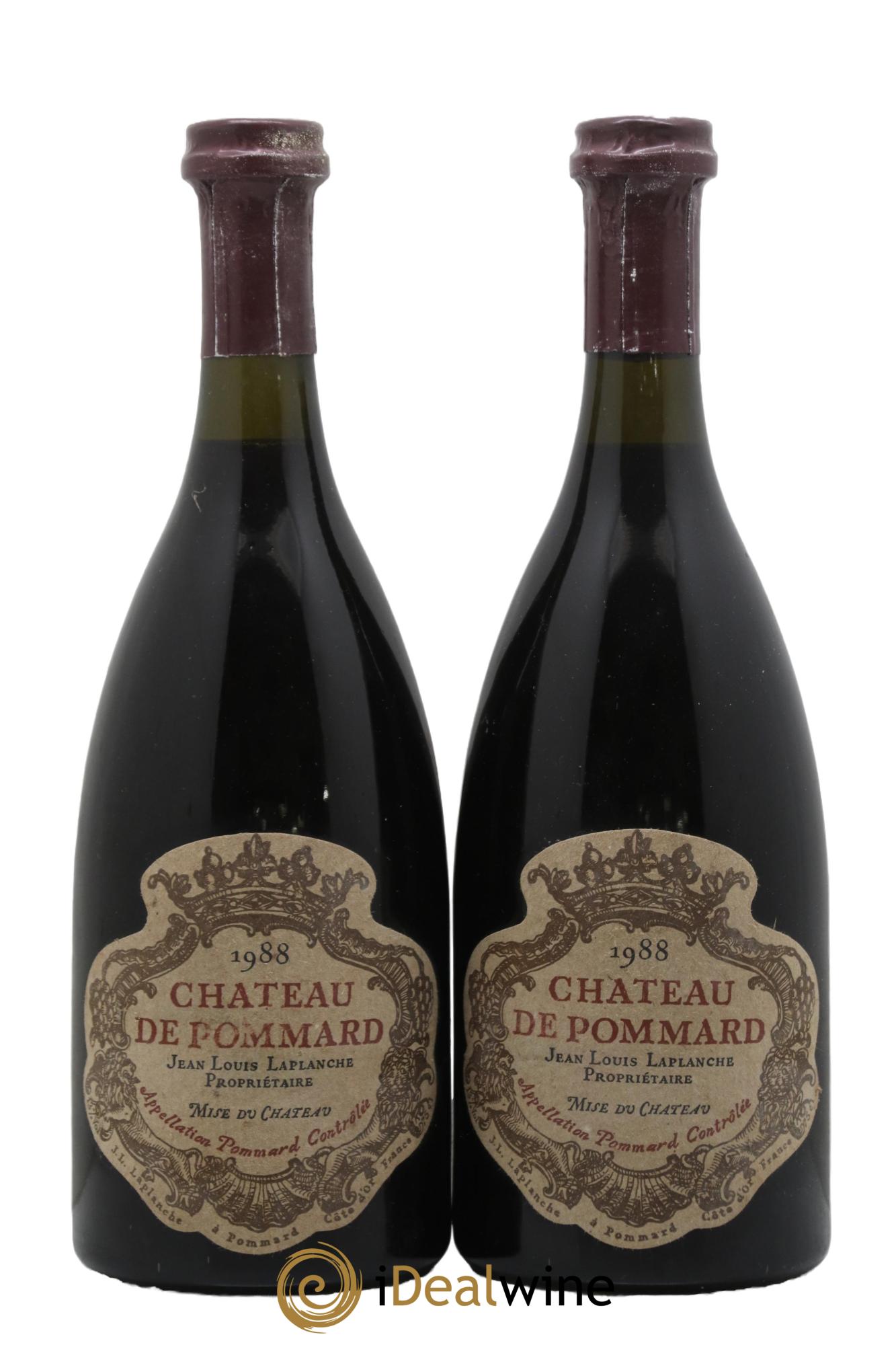 Pommard Château de Pommard 1988 - Lot de 2 bouteilles - 0