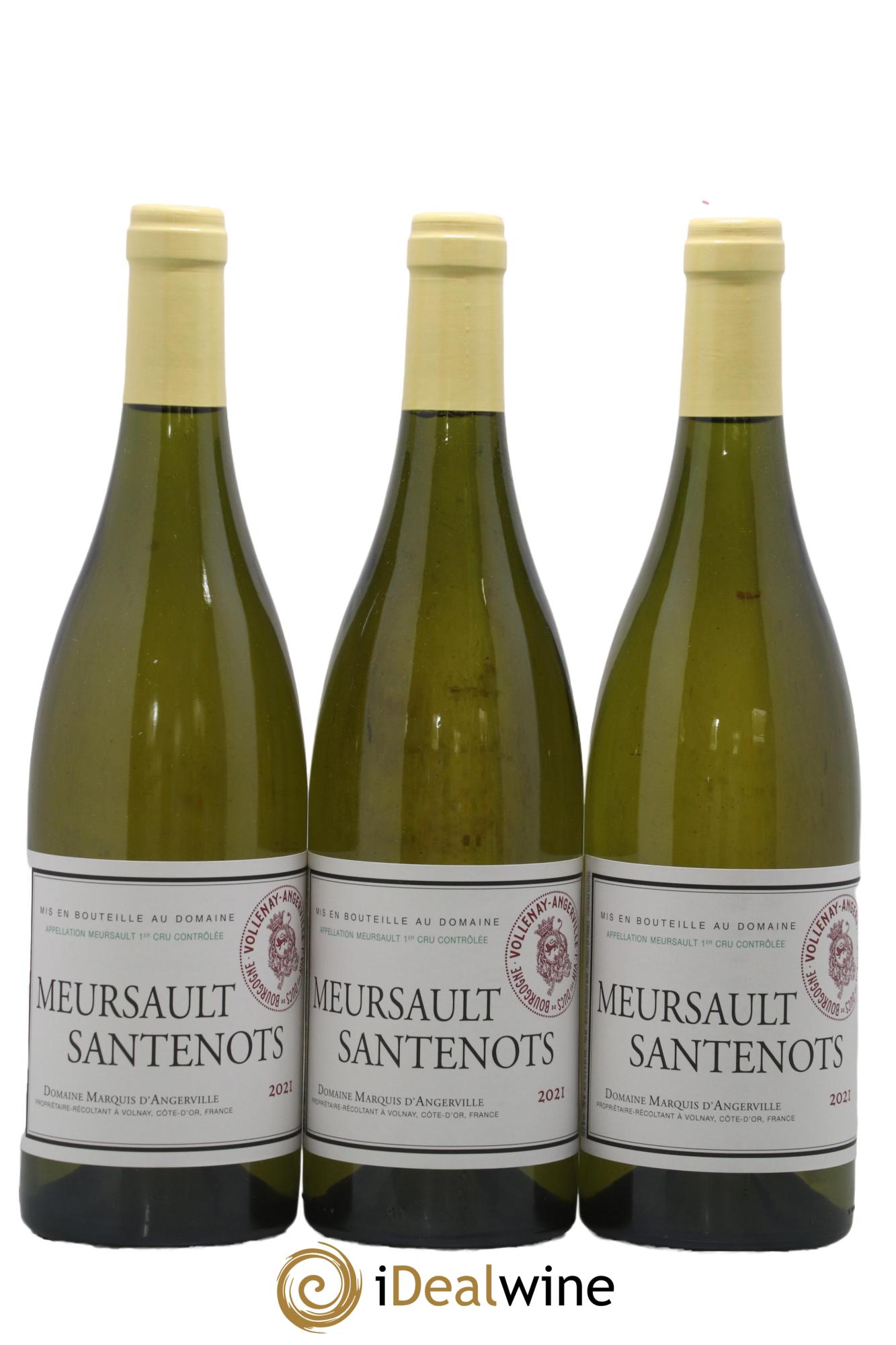 Meursault 1er Cru Santenots Marquis d'Angerville (Domaine) 2021 - Lot de 3 bouteilles - 0
