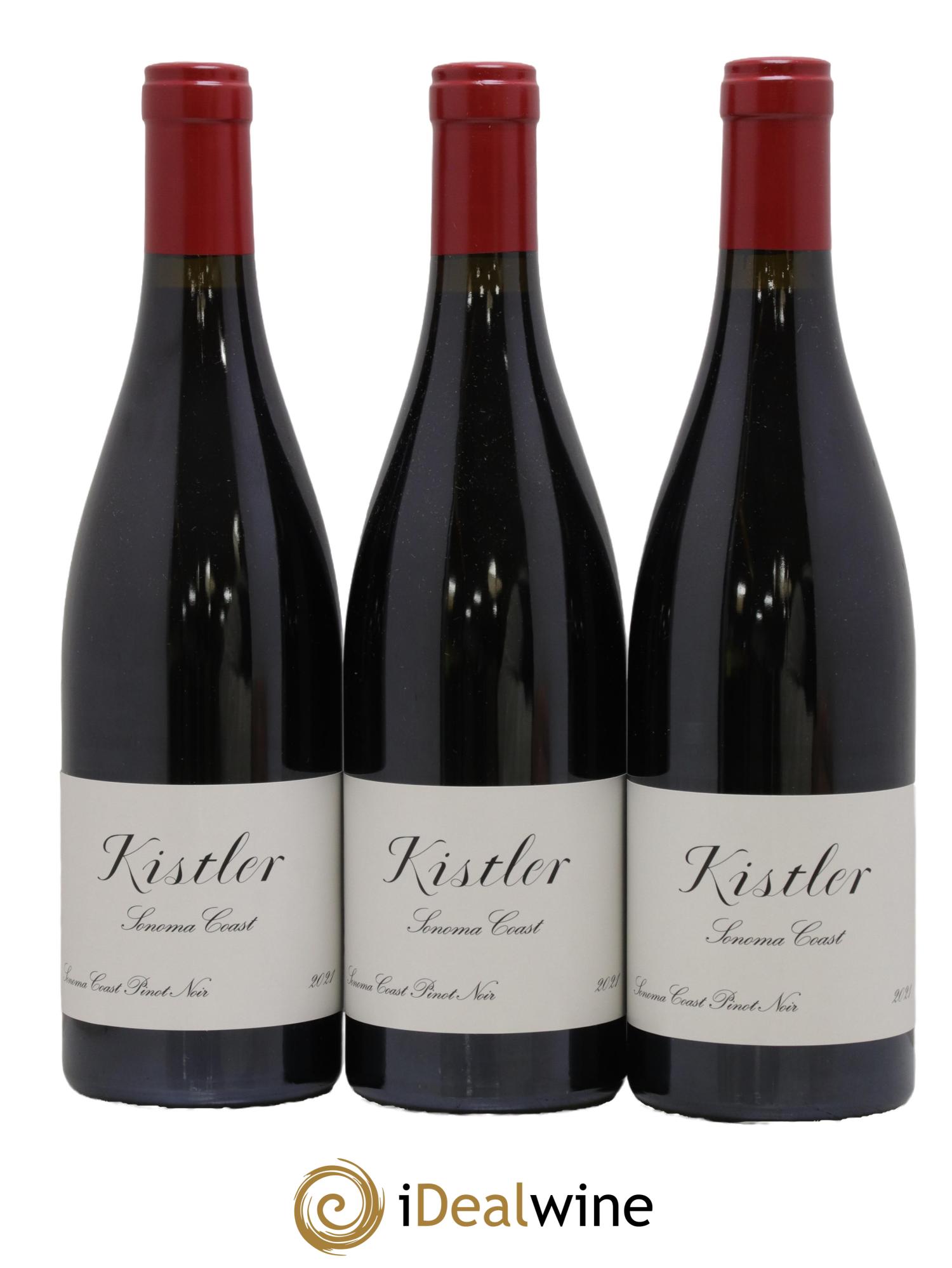 Sonoma Coast Pinot Noir Kistler 2021 - Lot de 3 bouteilles - 0