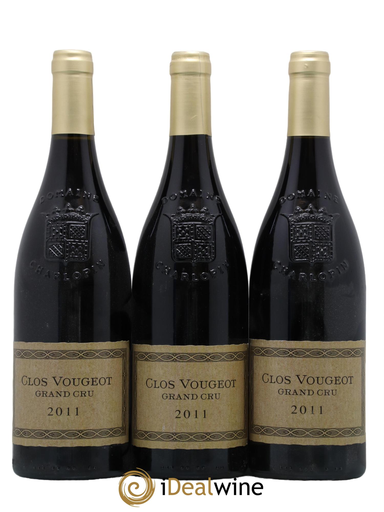 Clos de Vougeot Grand Cru Charlopin-Parizot 2011 - Lot de 3 bouteilles - 0