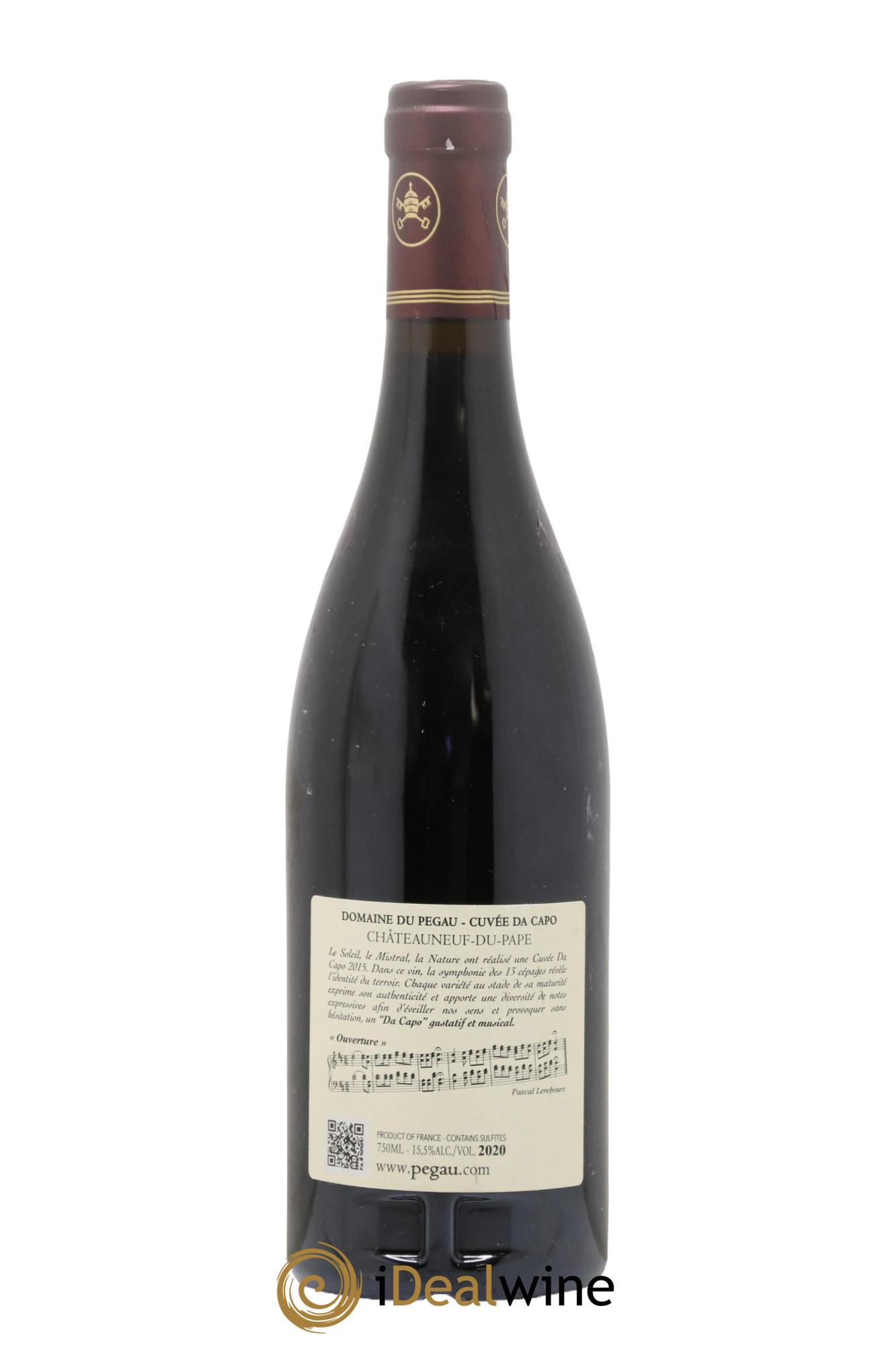 Châteauneuf-du-Pape Domaine du Pégau Cuvée Da Capo Paul et Laurence Féraud 2020 - Lot of 1 bottle - 1