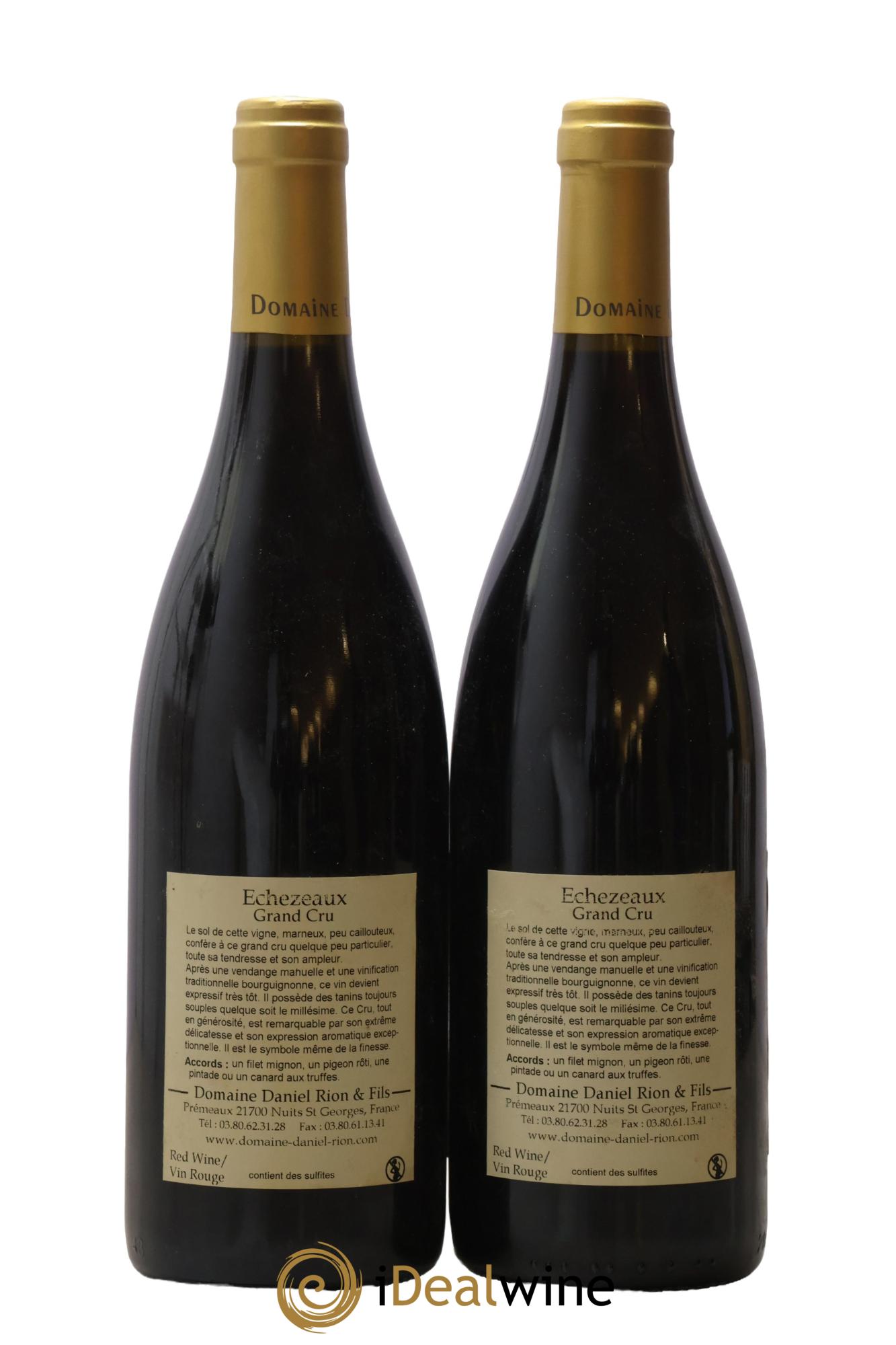 Echezeaux Grand Cru Daniel Rion 2012 - Lot de 2 bouteilles - 1
