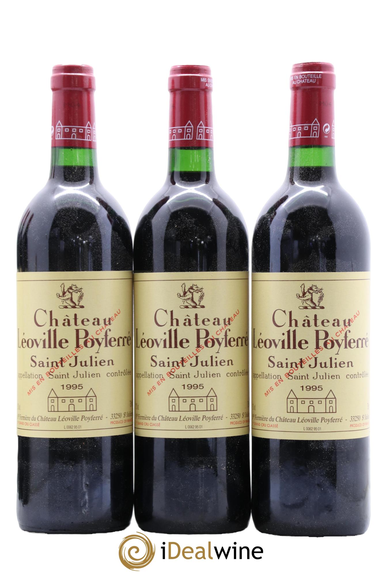 Château Léoville Poyferré 2ème Grand Cru Classé 1995 - Lot de 12 bouteilles - 3