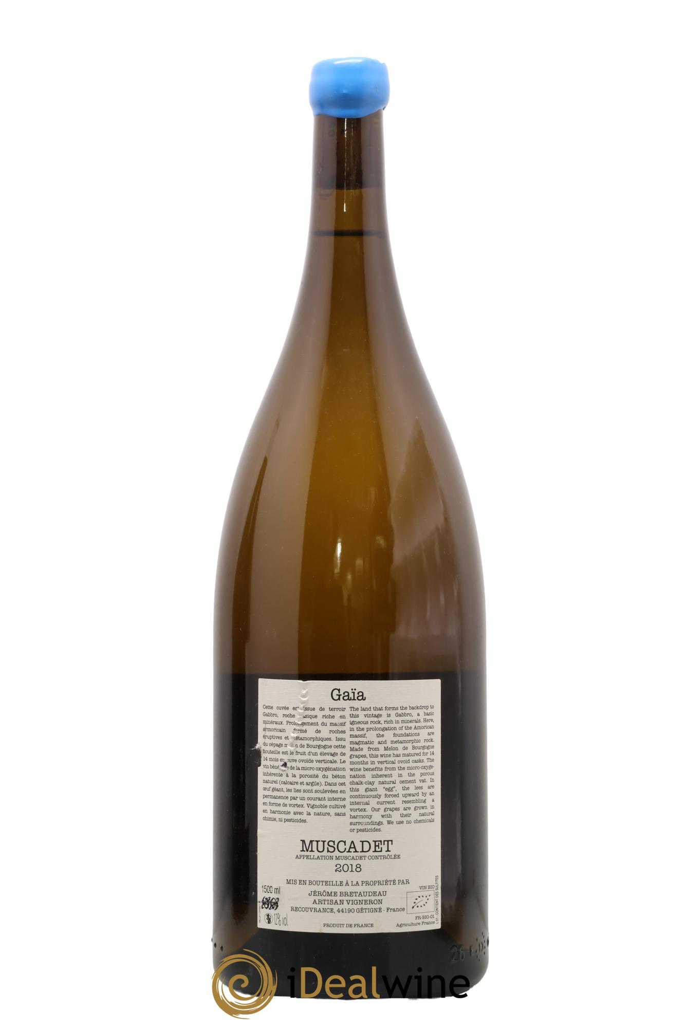 Muscadet-Sèvre-et-Maine Gaia Jérôme Bretaudeau - Domaine de Bellevue 2018 - Lotto di 1 magnum - 1