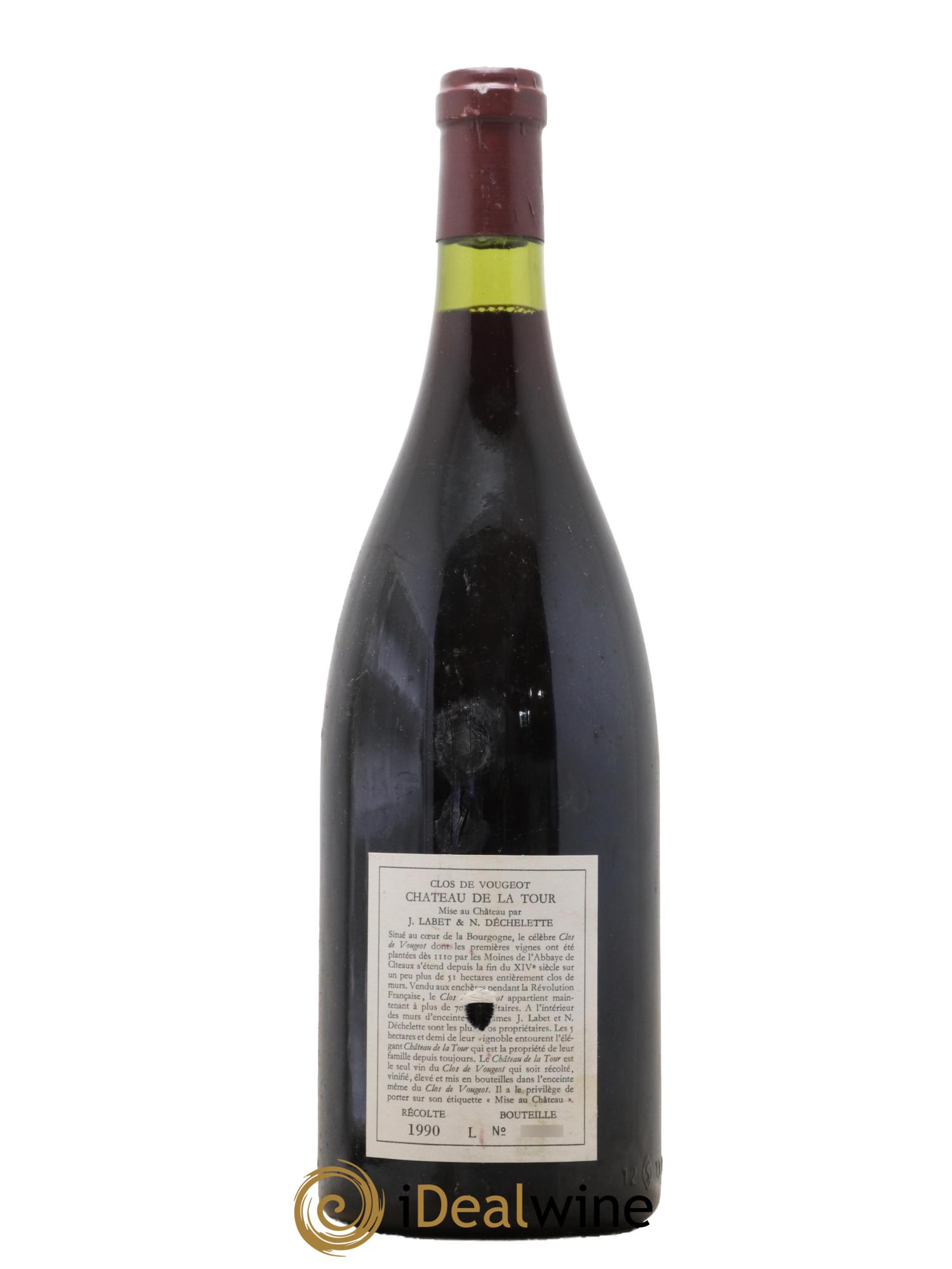 Clos de Vougeot Grand Cru Château de La Tour 1990 - Lot de 1 magnum - 1