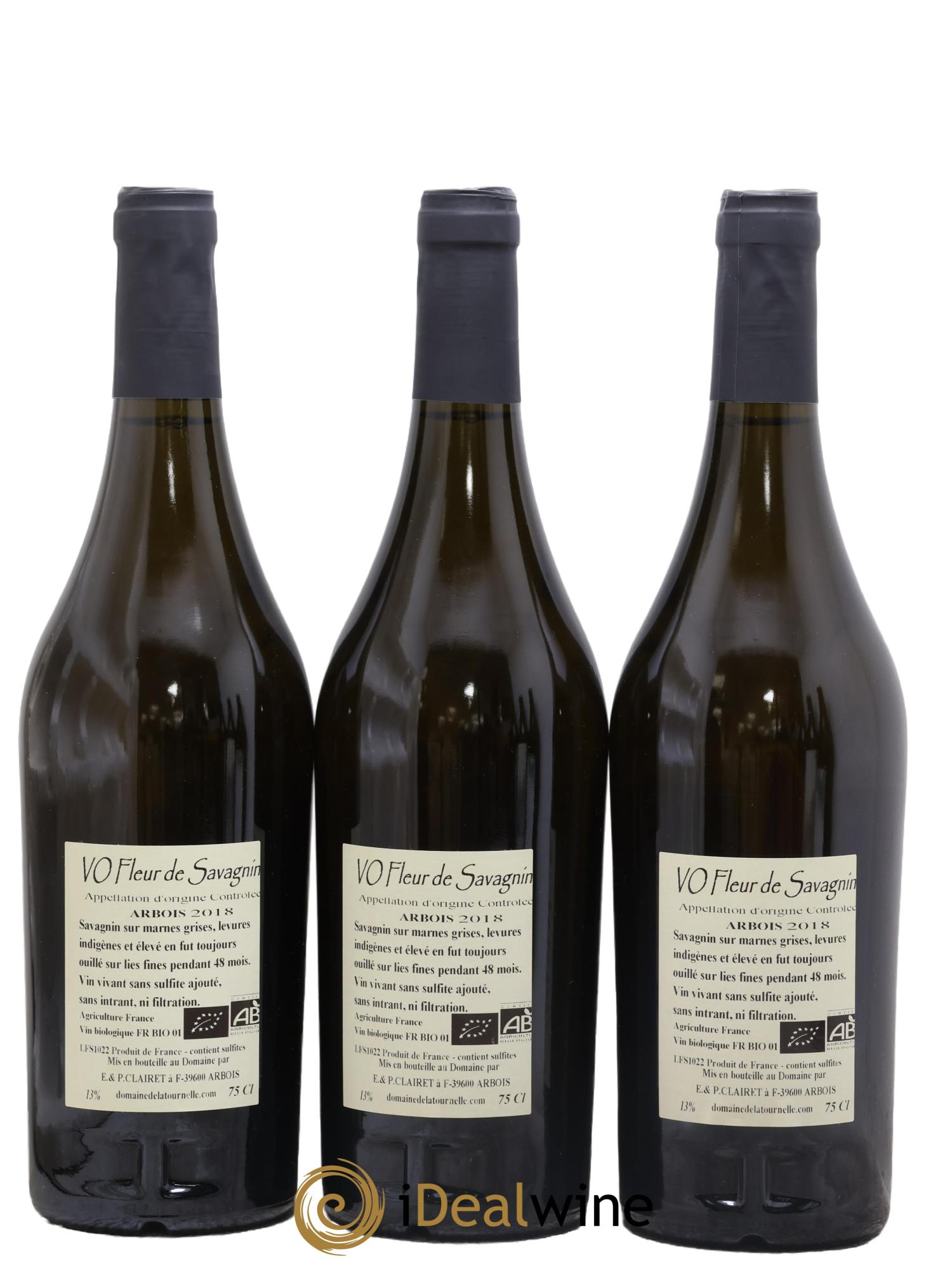 Arbois Cuvée R VO Fleur De Savagnin Domaine de la Tournelle 2018 - Lot de 3 bouteilles - 1