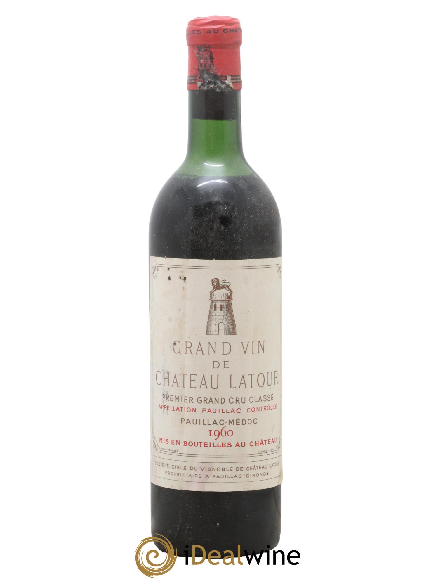 Château Latour 1er Grand Cru Classé 1960 - Lot de 1 bouteille - 0