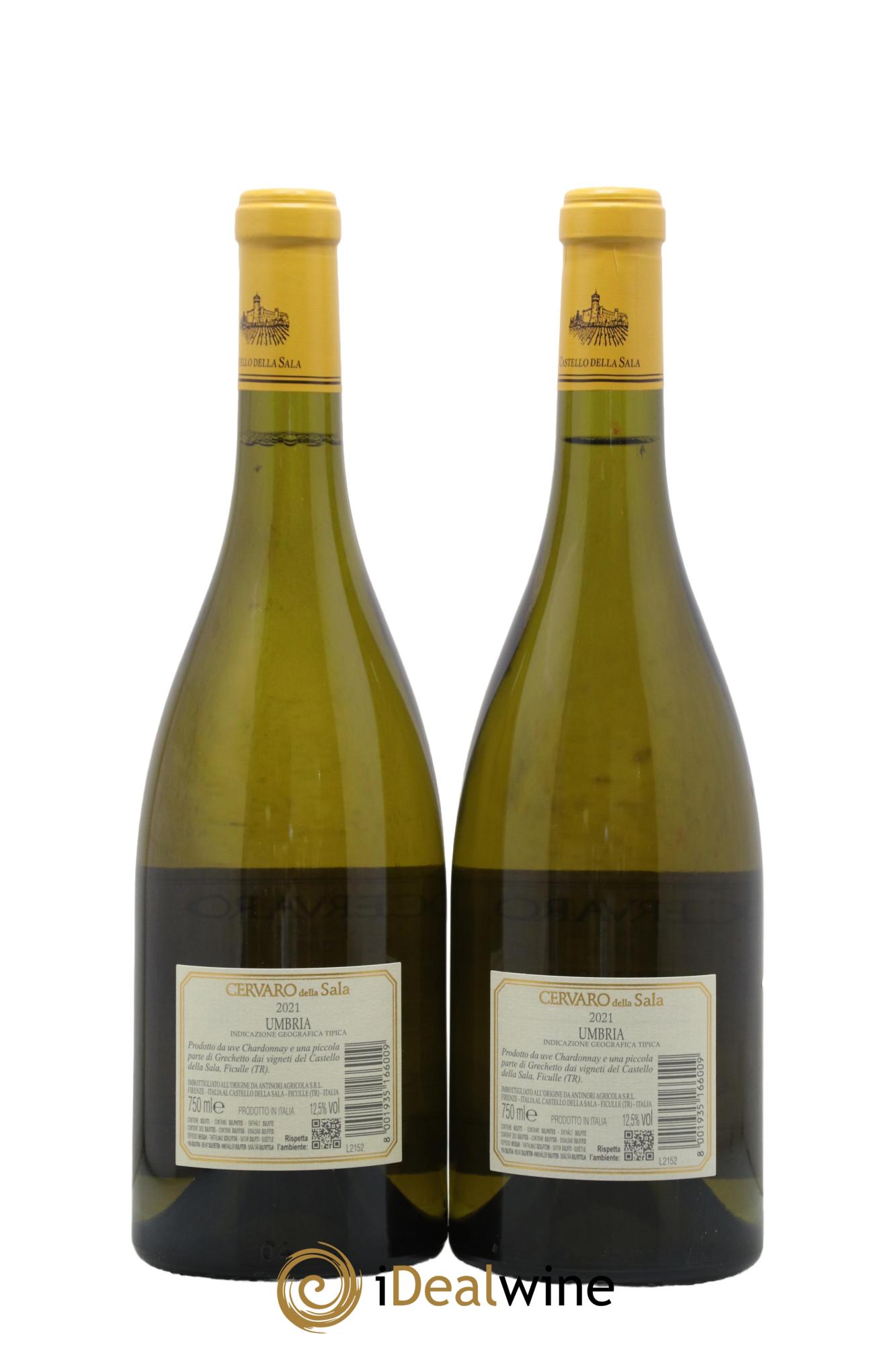 Umbria IGT Cervaro della Sala Castello della Sala - Marchesi Antinori 2021 - Lotto di 2 bottiglie - 1