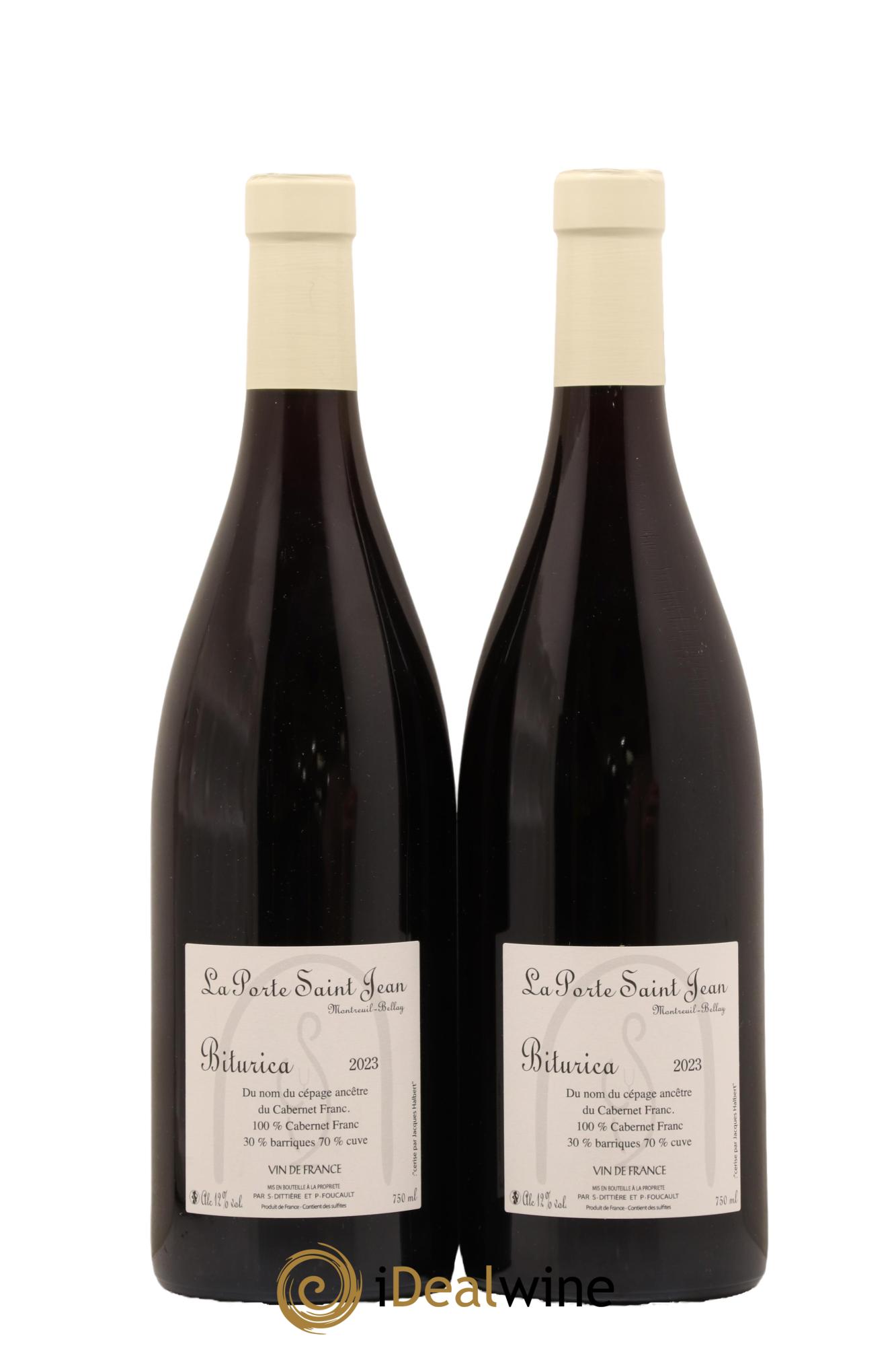 Vin de France Biturica La Porte Saint-Jean 2023 - Lot de 2 bouteilles - 1