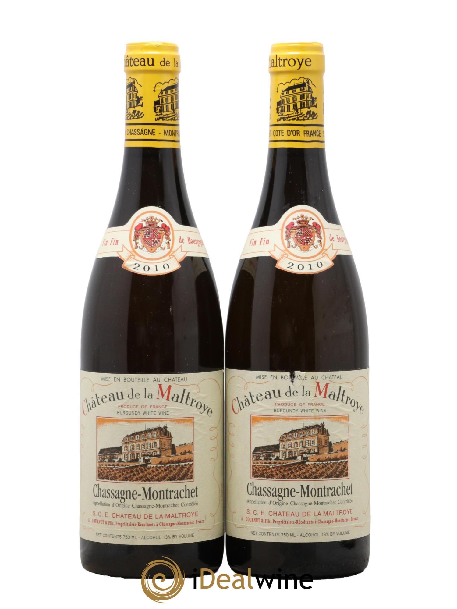 Chassagne-Montrachet Château de la Maltroye 2010 - Lot of 2 bottles - 0