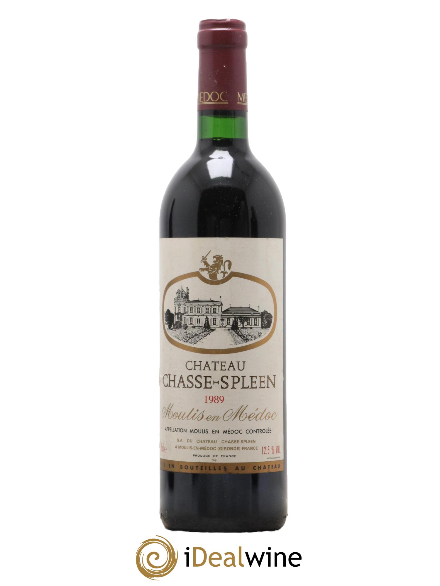 Château Chasse Spleen 1989 - Lot de 1 bouteille - 0