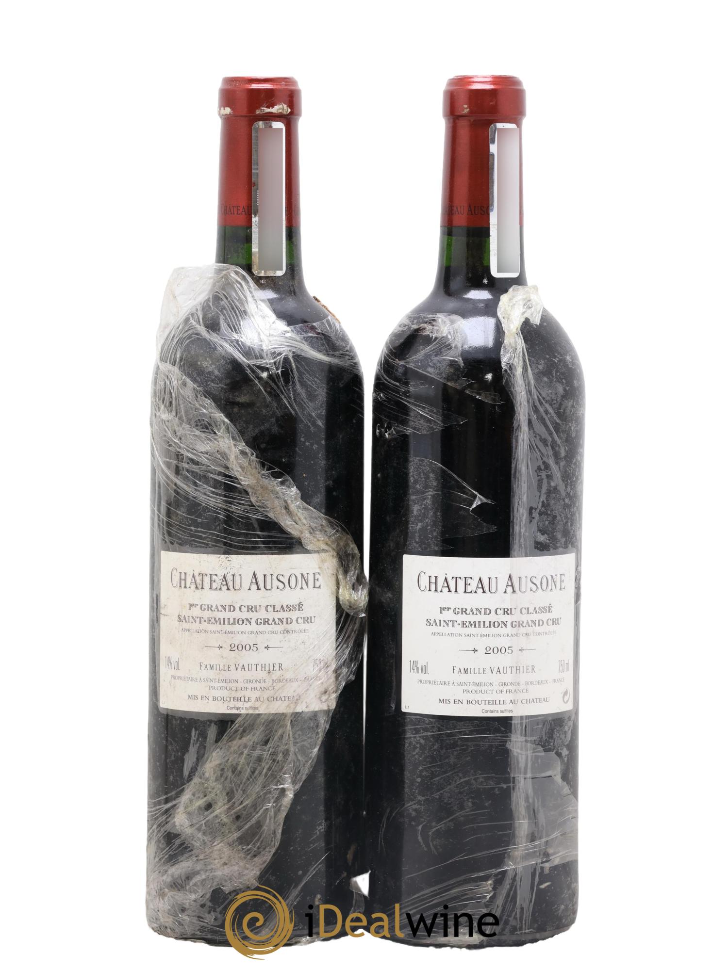 Château Ausone 1er Grand Cru Classé A 2005 - Lot of 2 bottles - 1
