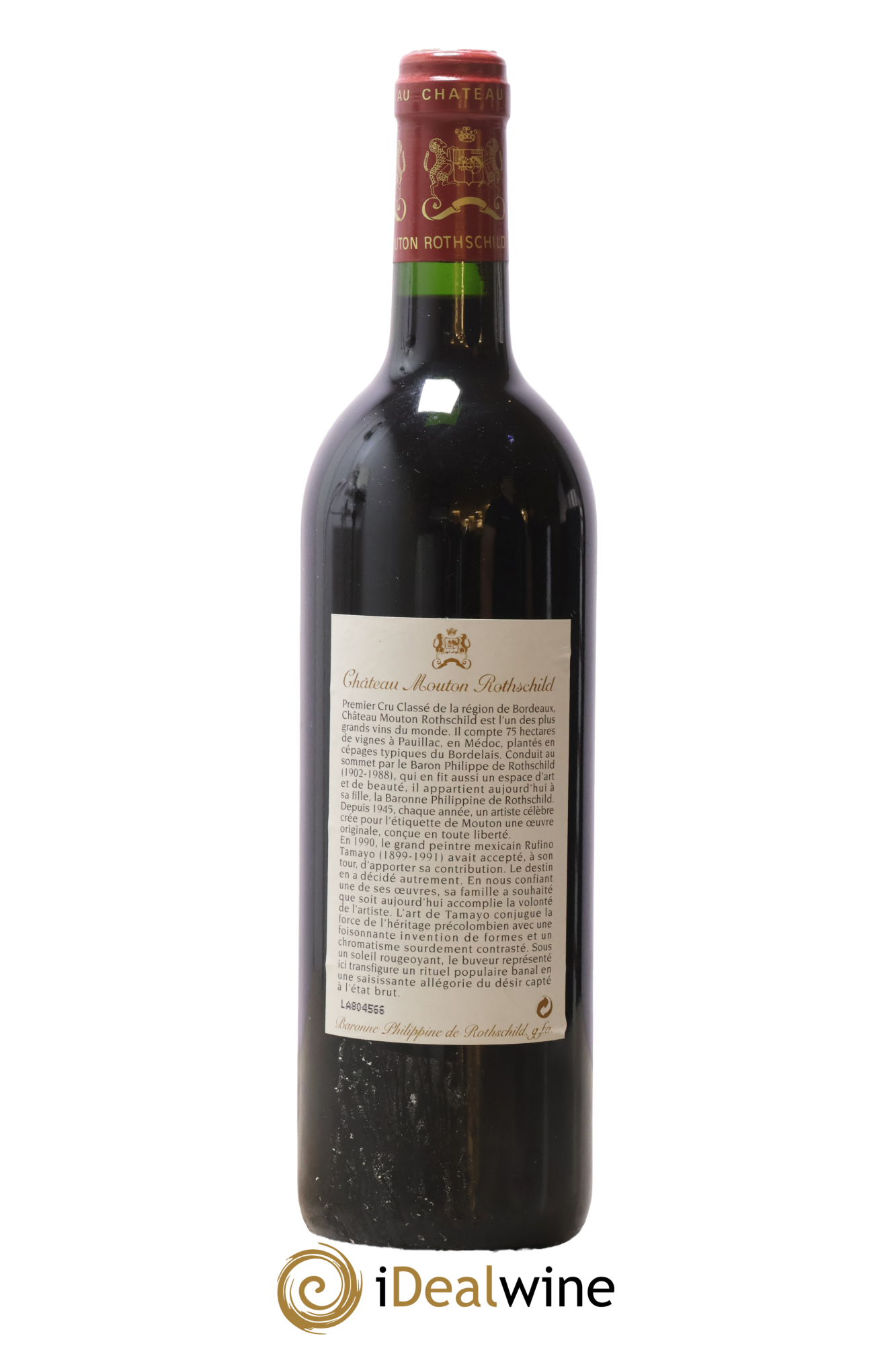 Château Mouton Rothschild 1er Grand Cru Classé 1998 - Lot de 1 bouteille - 1