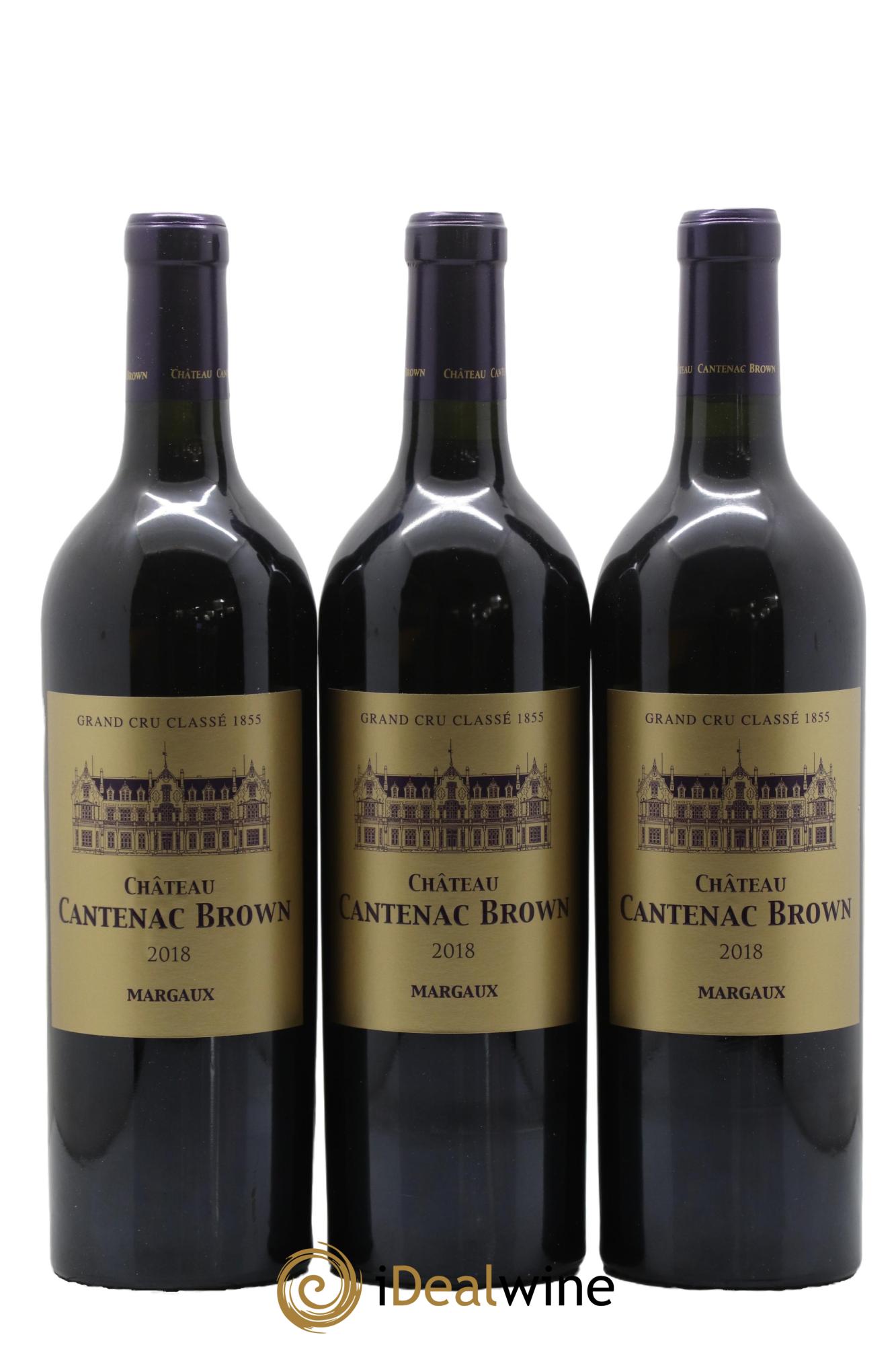 Château Cantenac Brown 3ème Grand Cru Classé 2018 - Lot de 3 bouteilles - 0