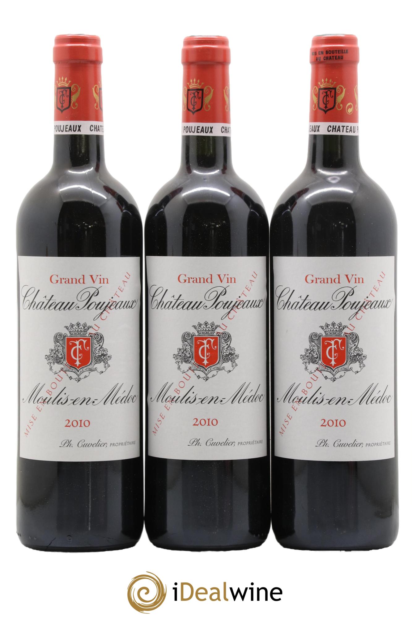 Château Poujeaux 2010 - Lot de 6 bouteilles - 1