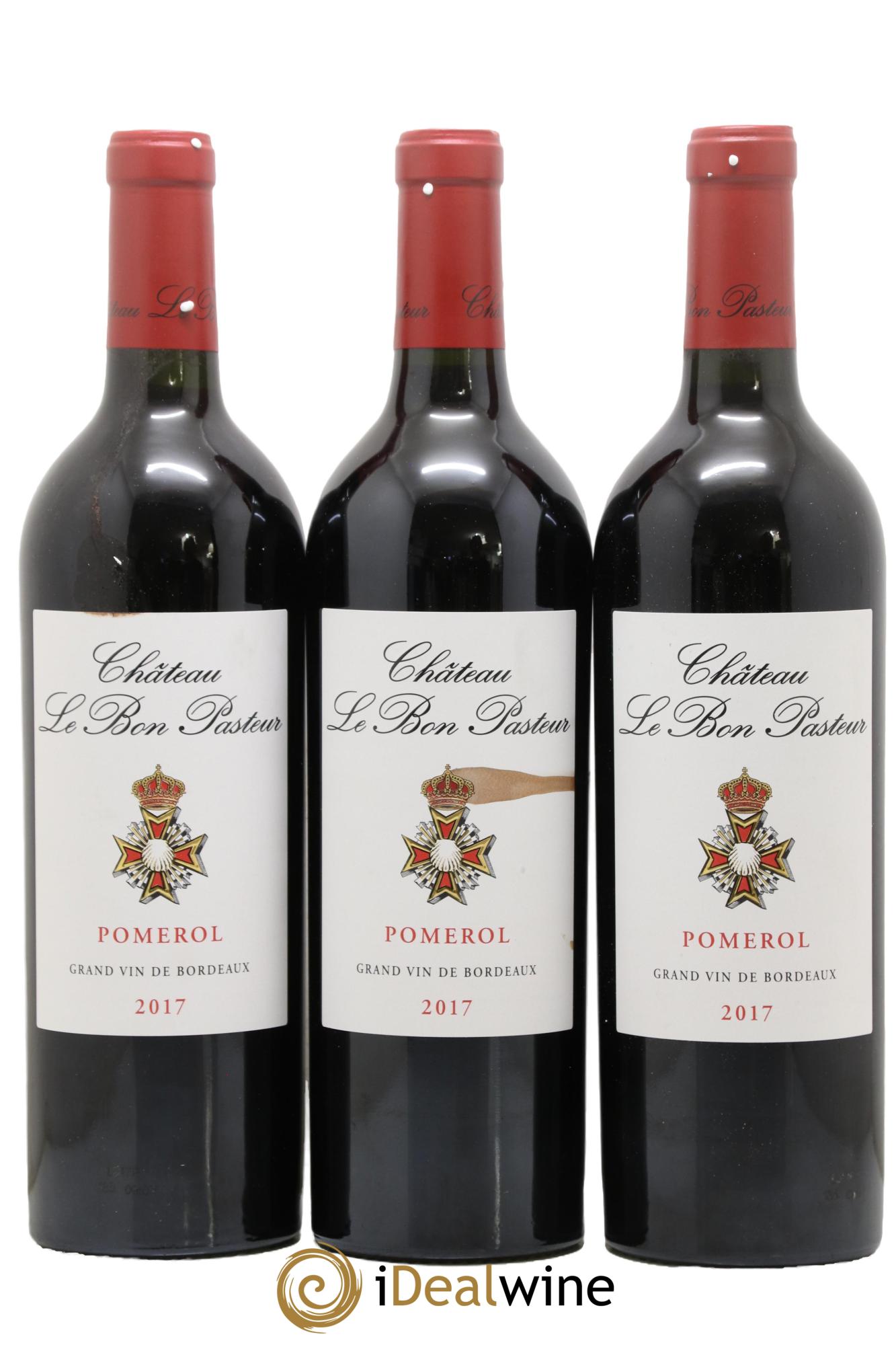 Château le Bon Pasteur 2017 - Lot of 3 bottles - 0