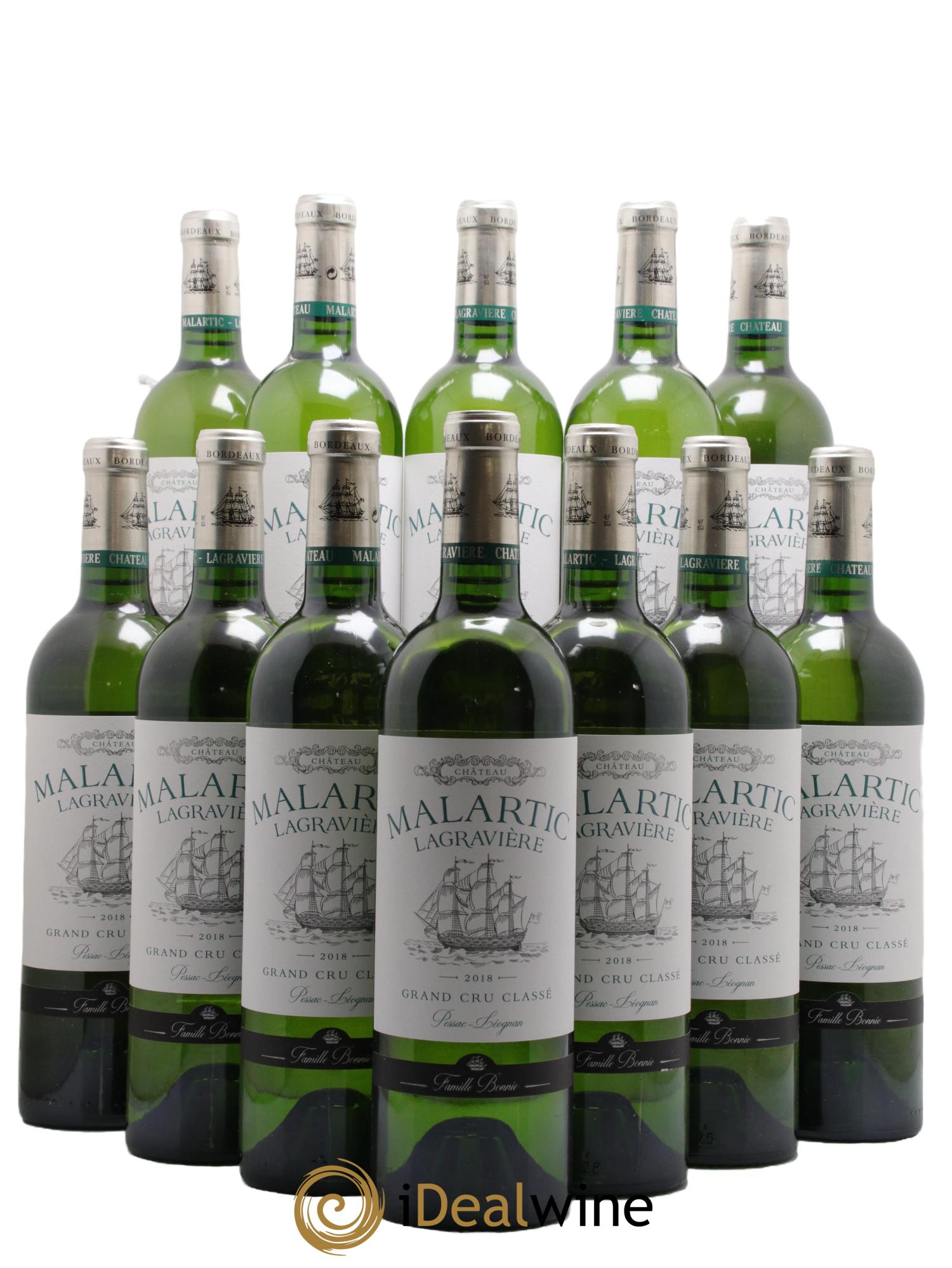 Château Malartic-Lagravière Cru Classé de Graves 2018 - Posten von 12 Flaschen - 0
