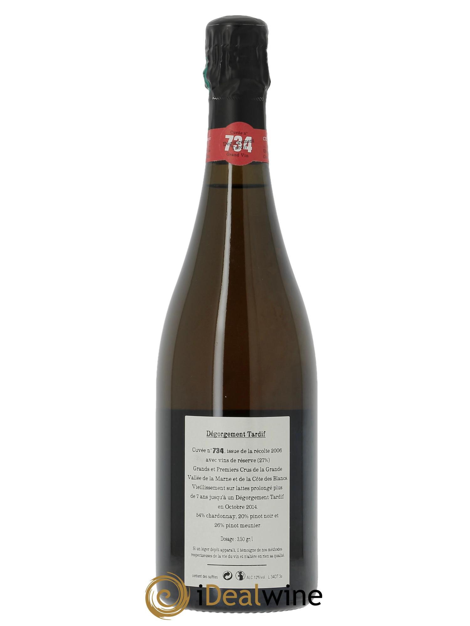 Cuvée 734 DT (Dégorgement Tardif) Jacquesson - Lotto di 1 bottiglia - 2