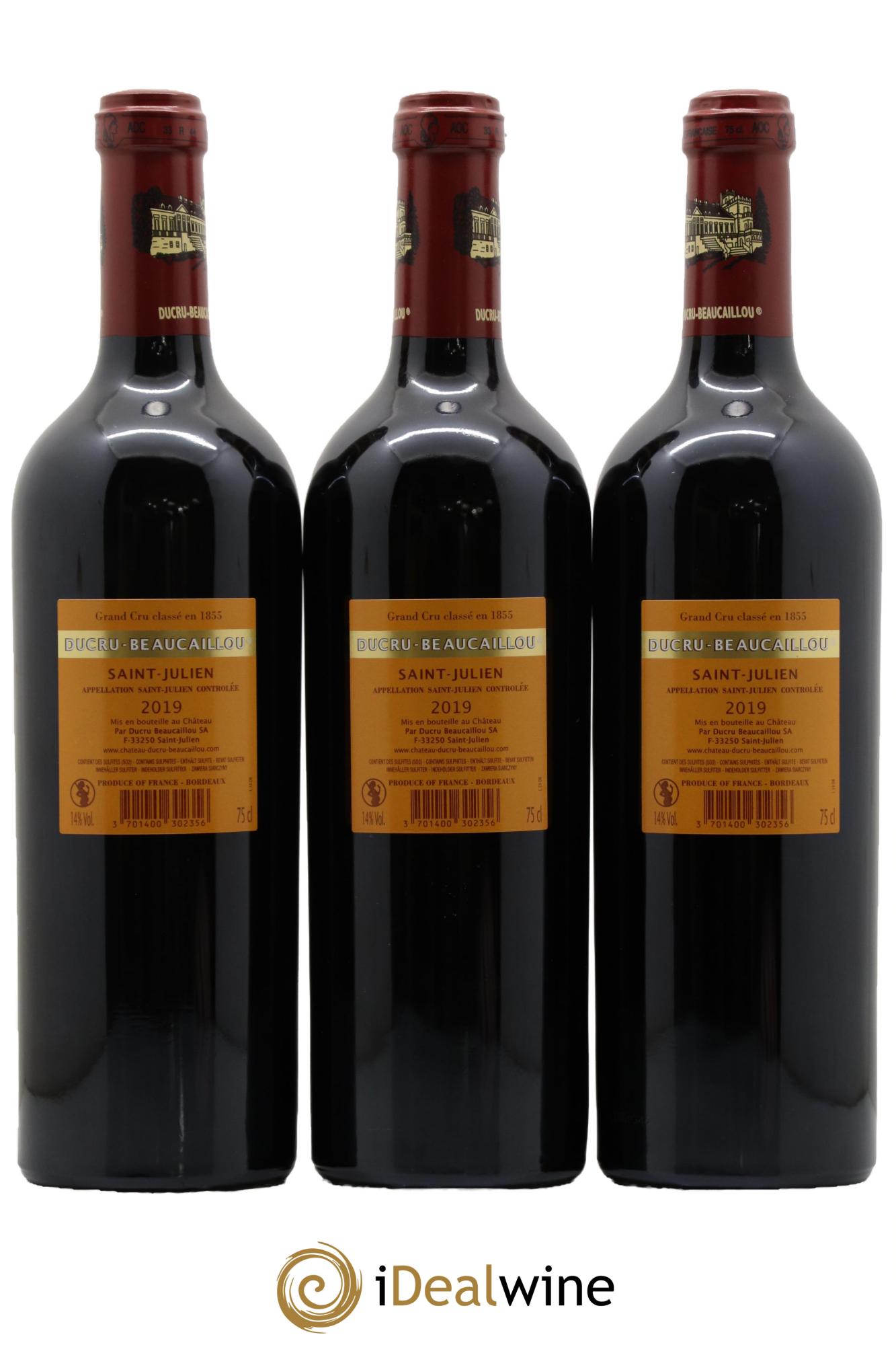 Château Ducru Beaucaillou 2ème Grand Cru Classé 2019 - Posten von 3 Flaschen - 1