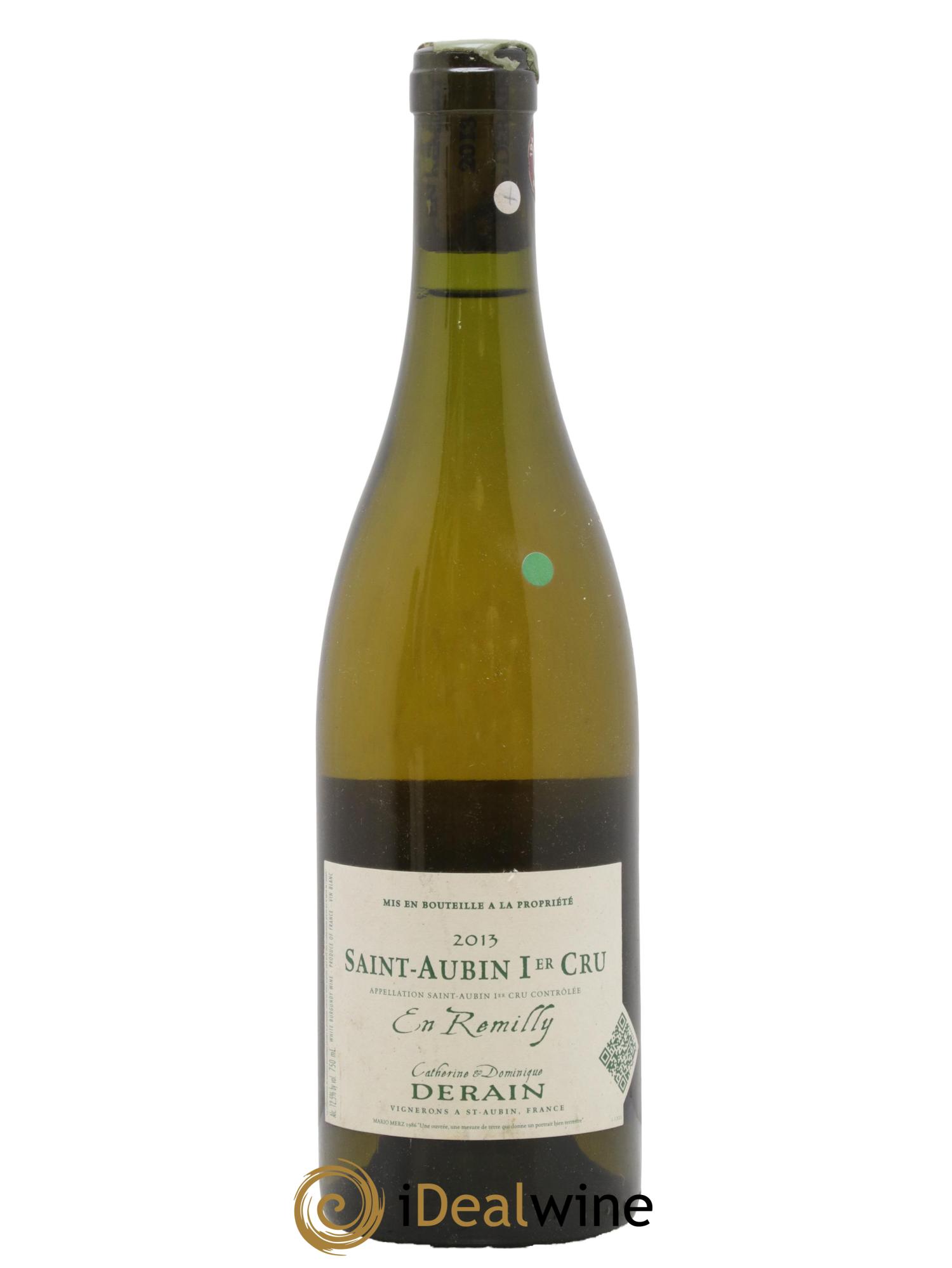 Saint-Aubin 1er Cru En Remilly Catherine et Dominique Derain 2013 - Lot of 1 bottle - 0