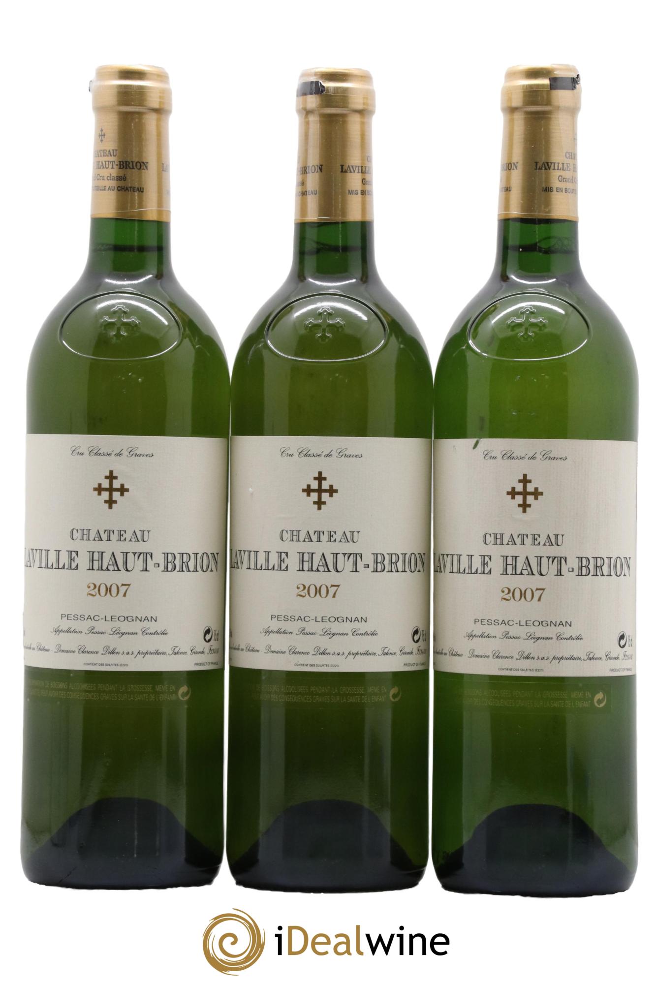 Château Laville Haut-Brion Cru Classé de Graves 2007 - Lot de 3 bouteilles - 0