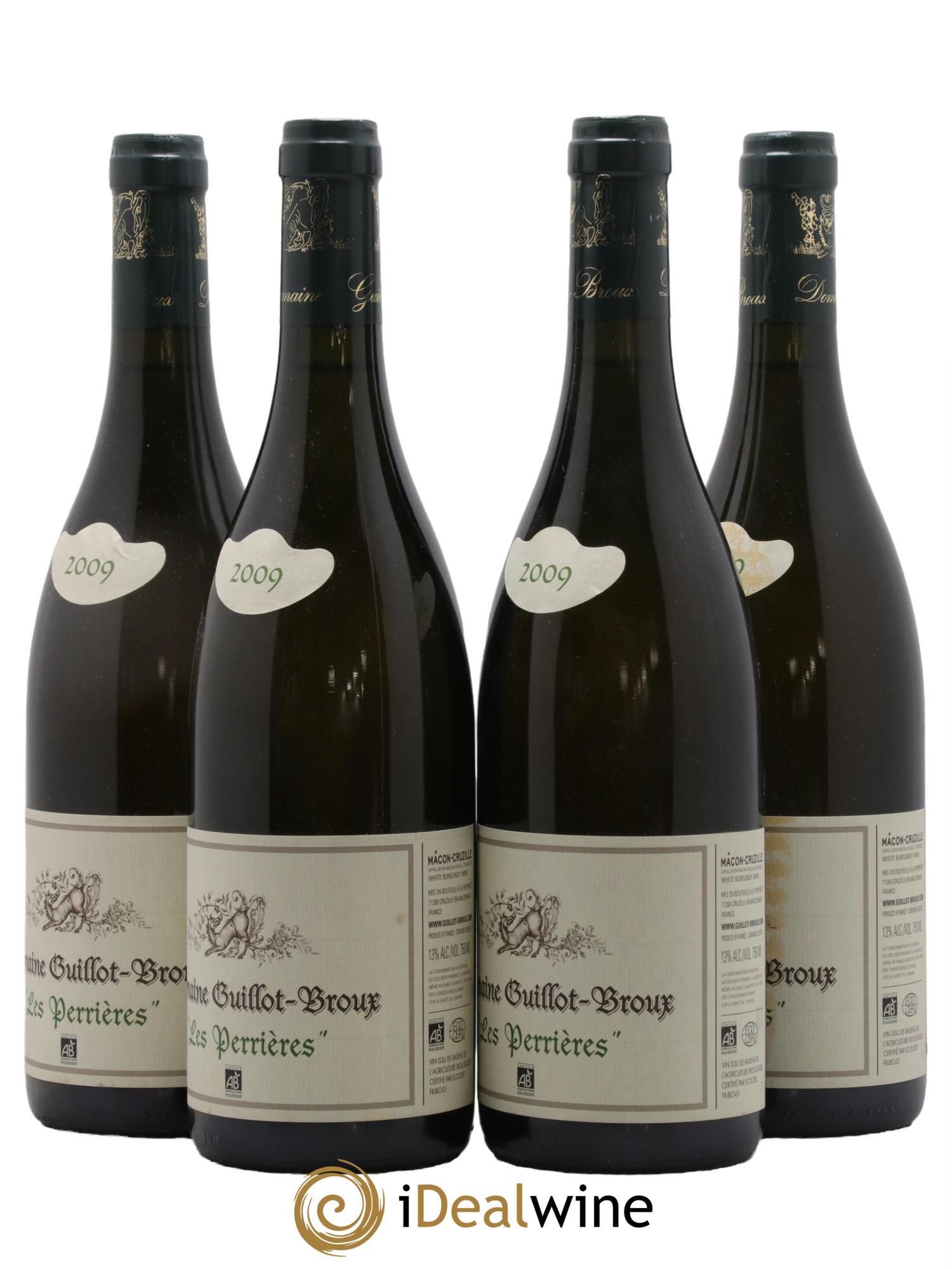 Mâcon-Cruzille Les Perrières Guillot-Broux (Domaine) 2009 - Lot de 4 bouteilles - 1