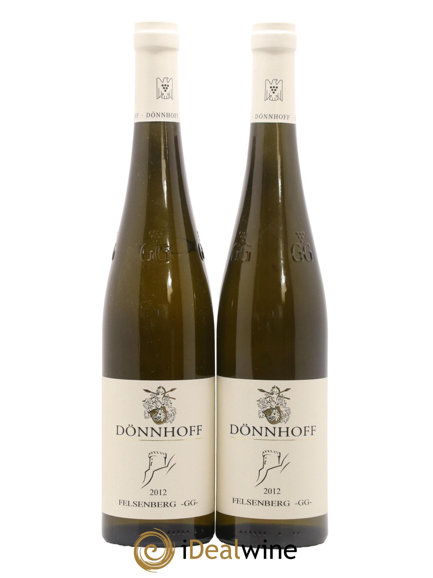 Allemagne Nahe Riesling Dönnhoff Felsenberg Schlossbockelheimer 2012 - Lot de 2 bouteilles - 0