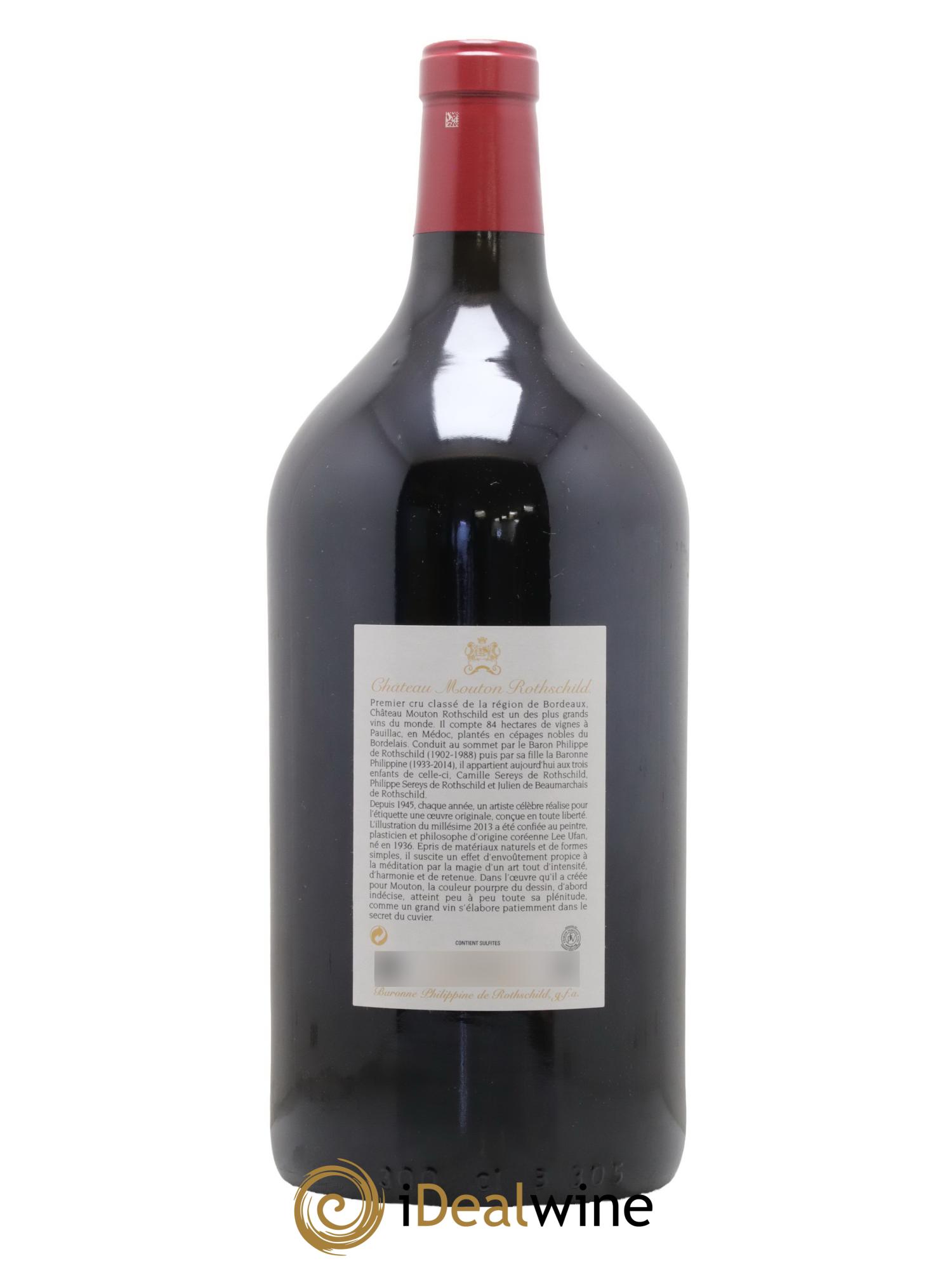 Château Mouton Rothschild 1er Grand Cru Classé 2013 - Lot de 1 double magnum - 1