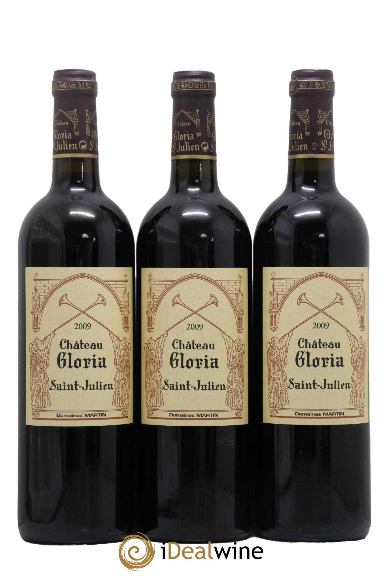 Château Gloria 2009 - Lot de 3 bouteilles - 0