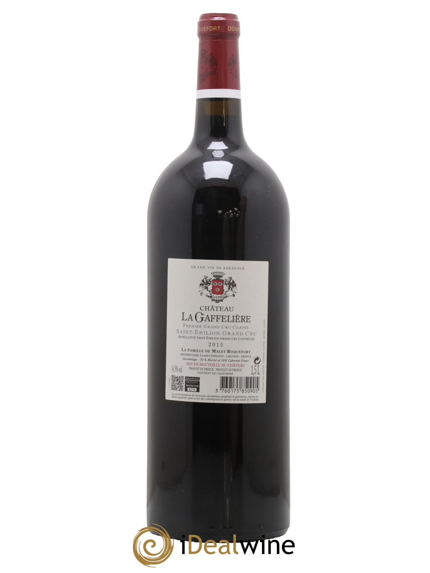 Château la Gaffelière 1er Grand Cru Classé B 2015 - Lot de 1 magnum - 1