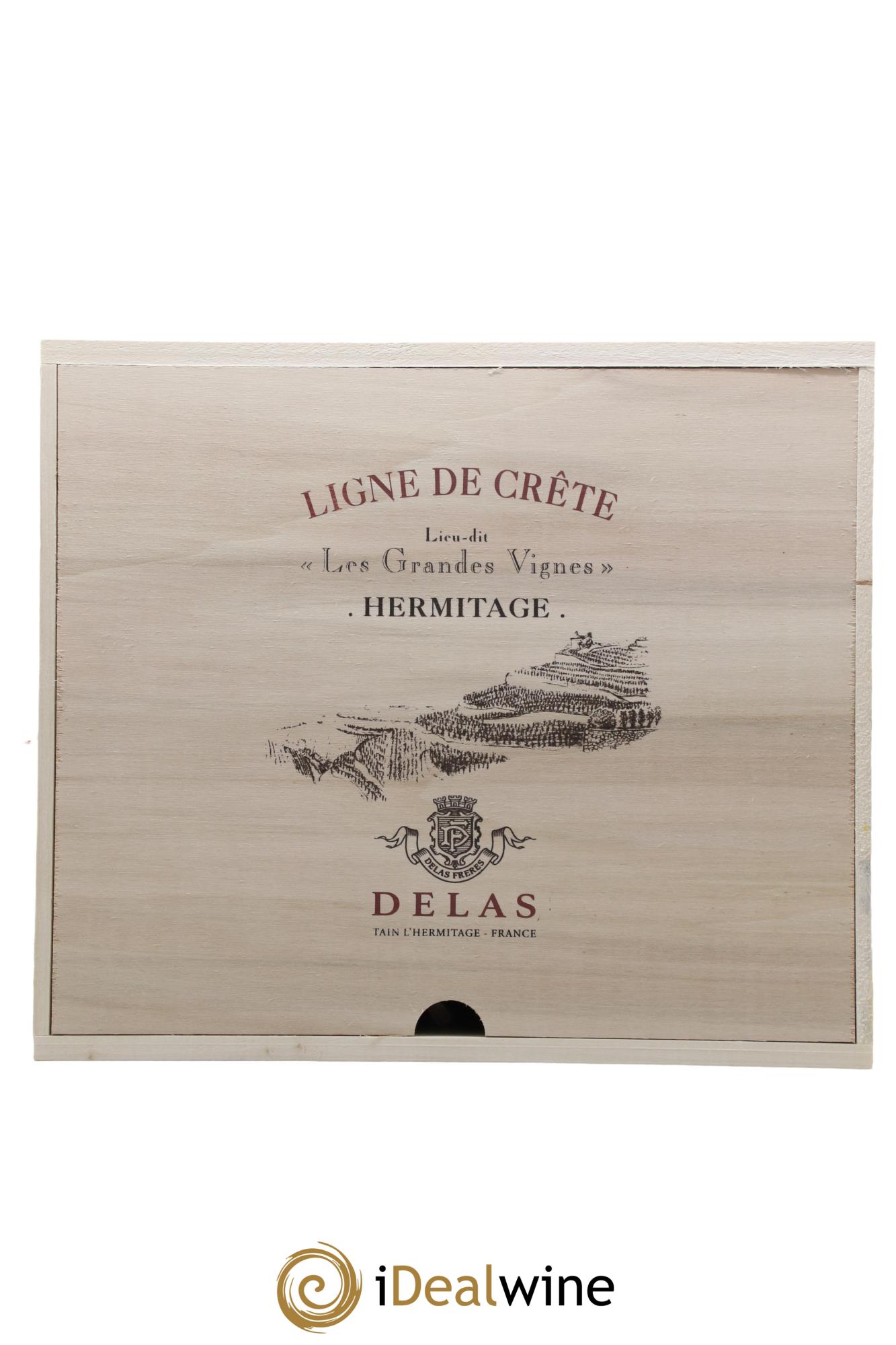 Hermitage Ligne de Crête Les Grandes Vignes Delas Frères vertical 2016/2017/2018/2019 - Lot de 4 bouteilles - 2