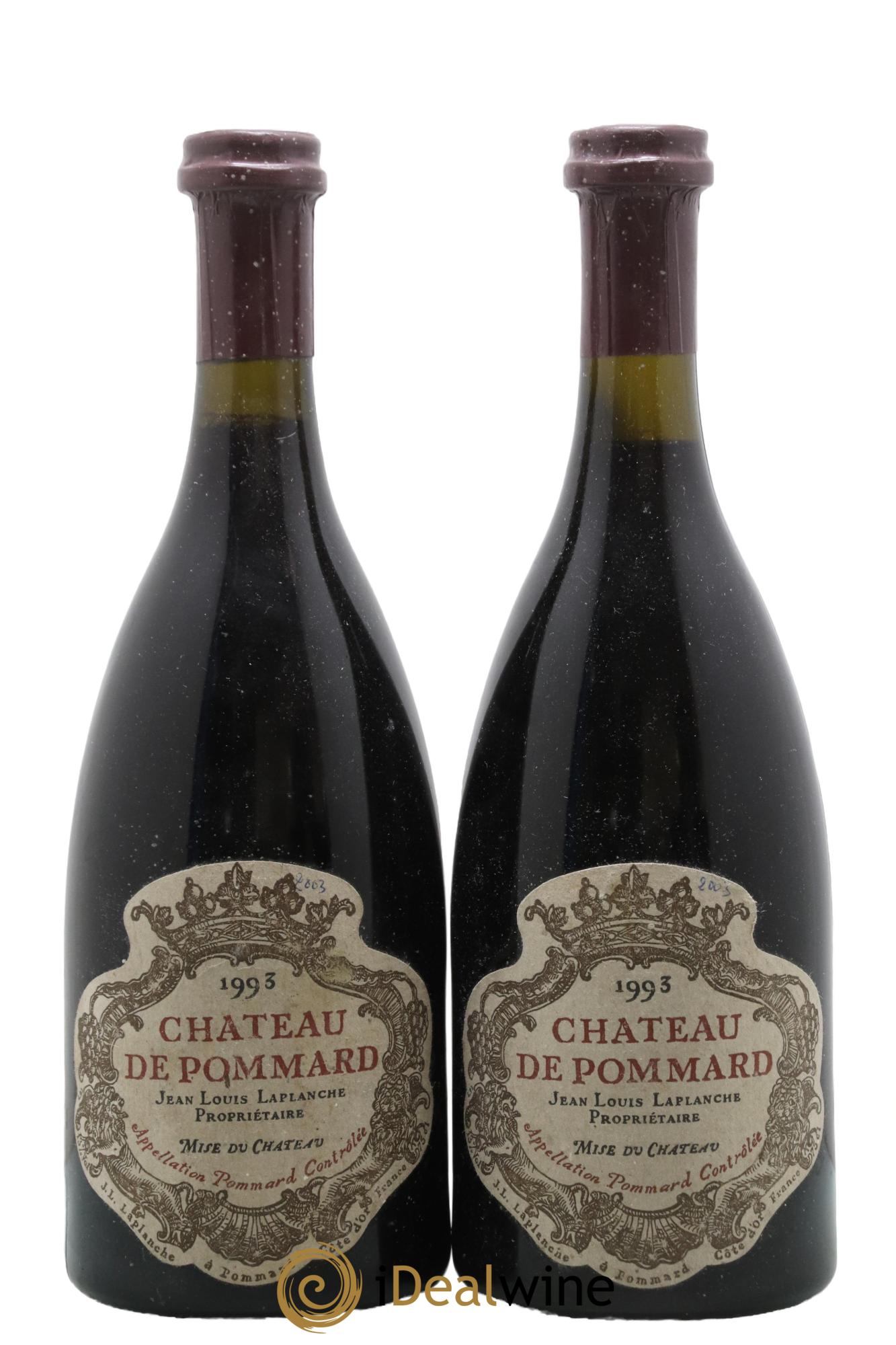 Pommard Château de Pommard 1993 - Lot de 2 bouteilles - 0