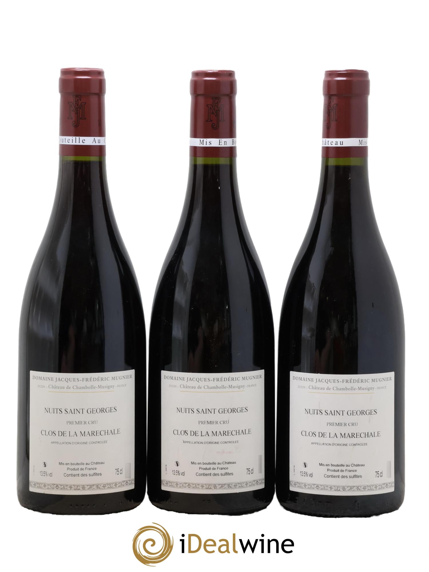 Nuits-Saint-Georges 1er Cru Clos de La Maréchale Jacques-Frédéric Mugnier  2019 - Posten von 3 Flaschen - 1